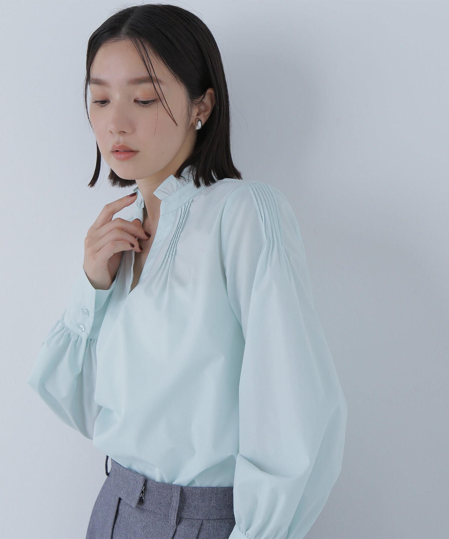  「2wayスキッパーボウブラウス」|シャツ・ブラウス|