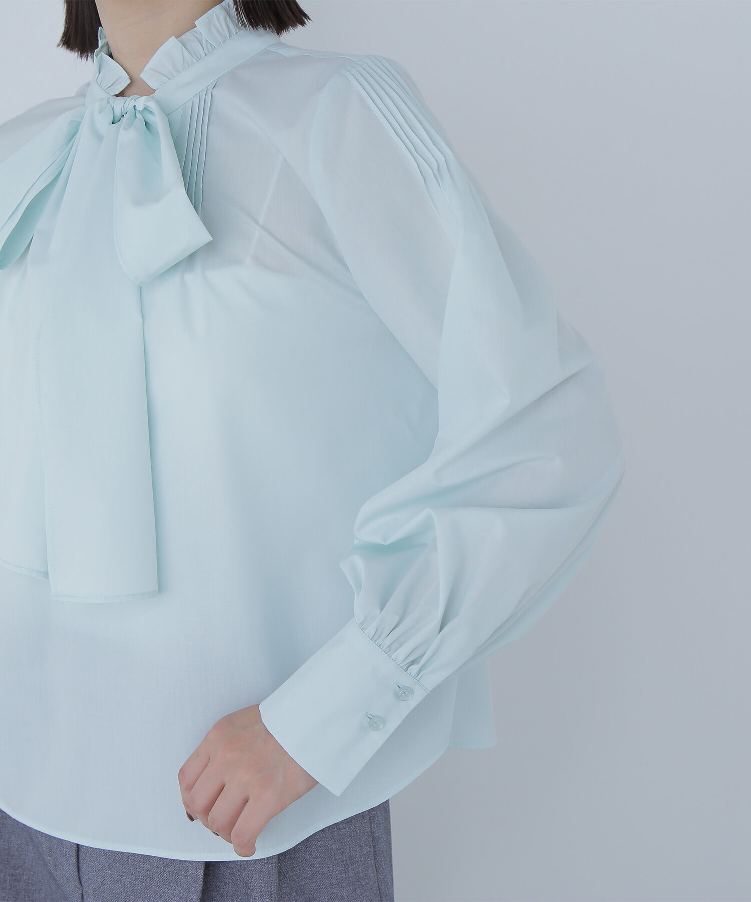  「2wayスキッパーボウブラウス」|シャツ・ブラウス|