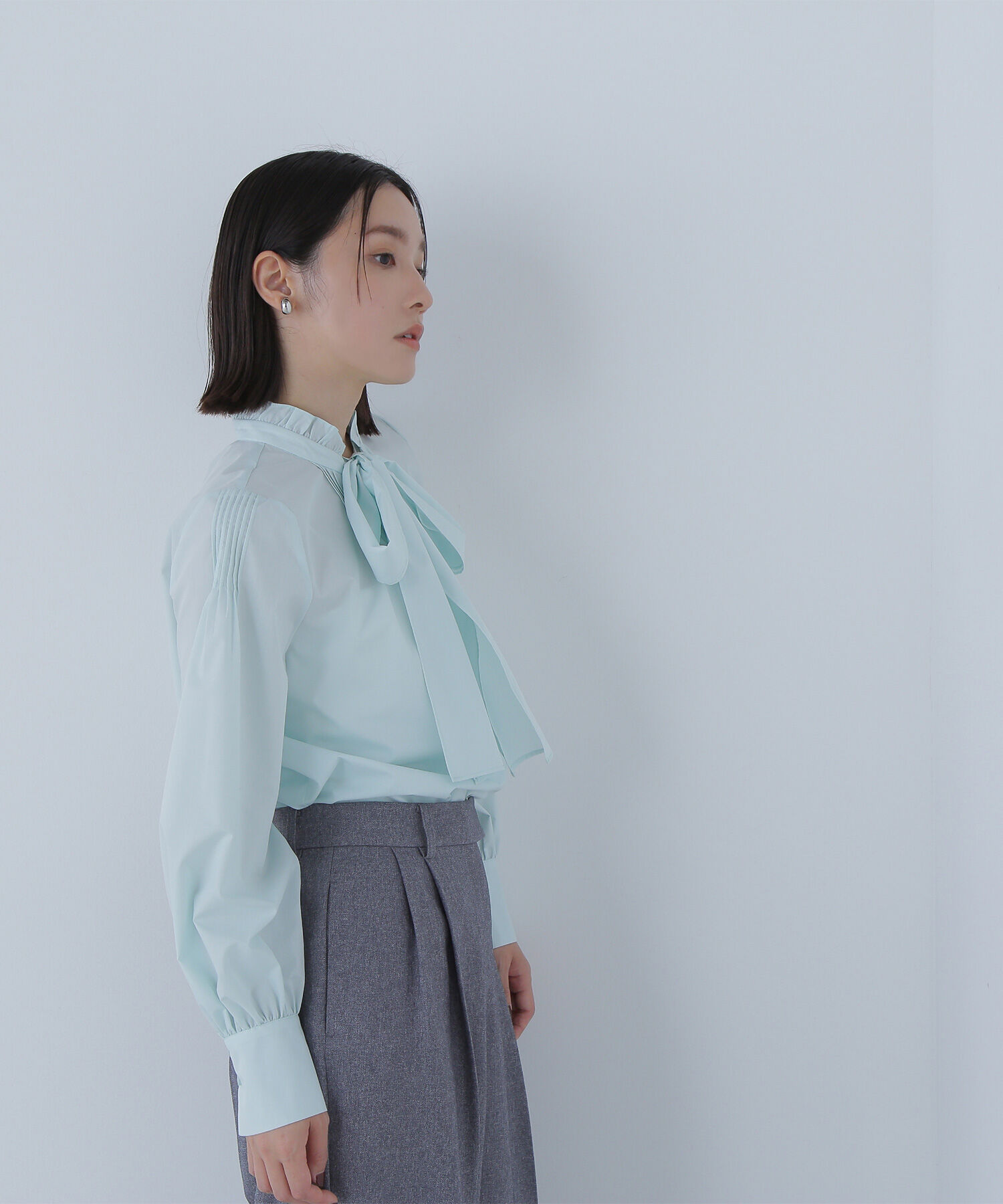  「2wayスキッパーボウブラウス」|シャツ・ブラウス|