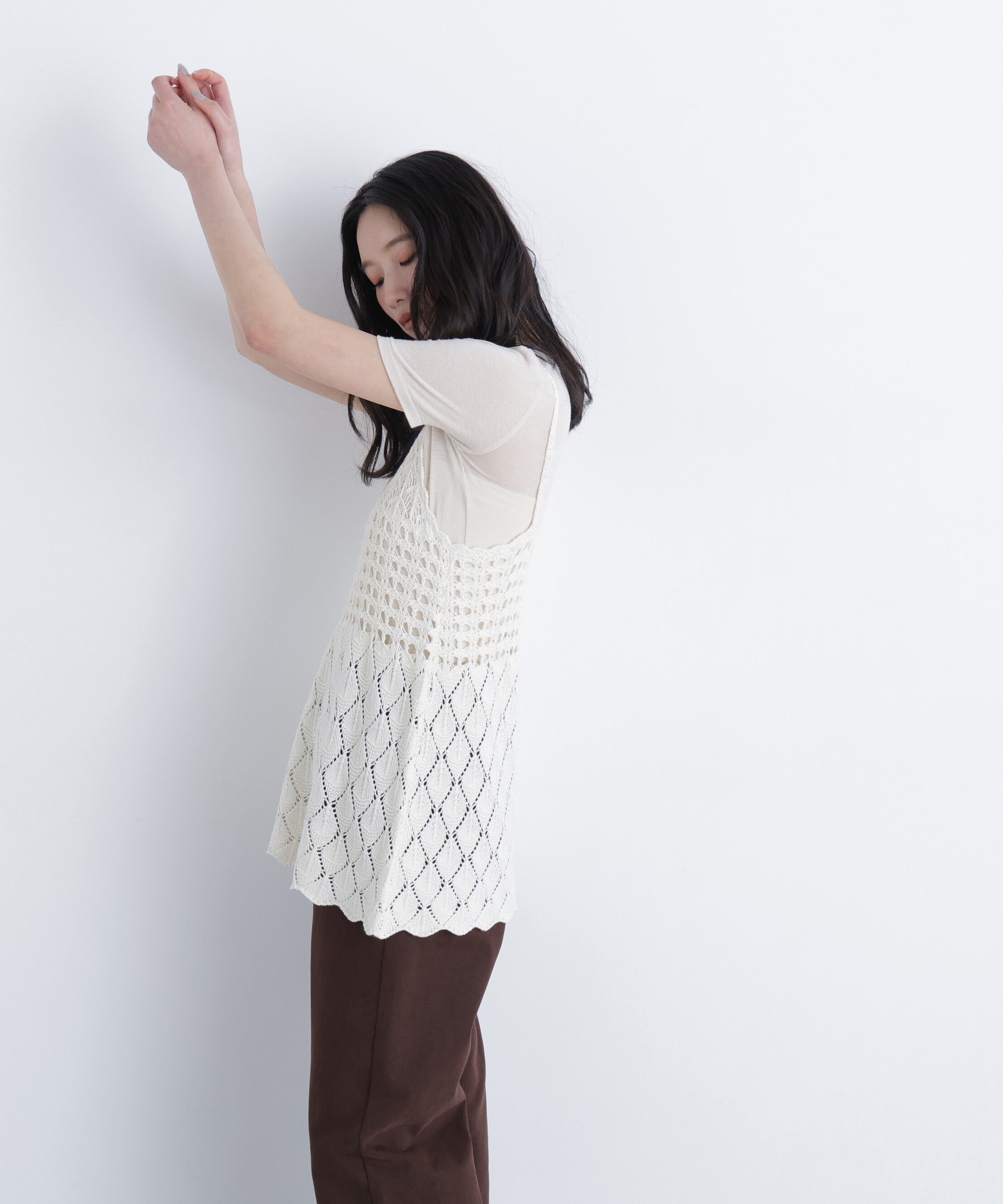  「〈N.〉カギアミニットキャミソール」|ニット・セーター|