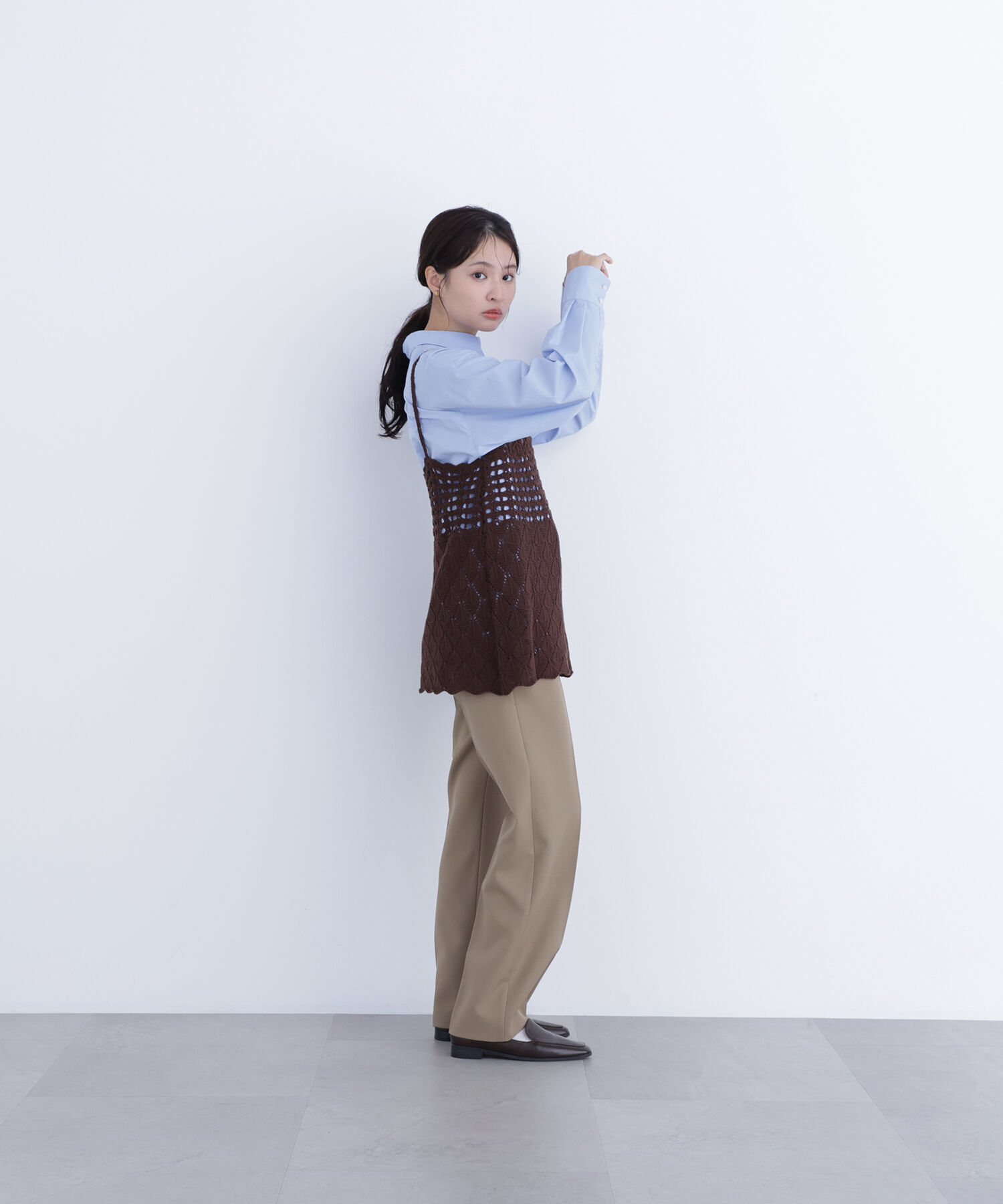  「〈N.〉カギアミニットキャミソール」|ニット・セーター|