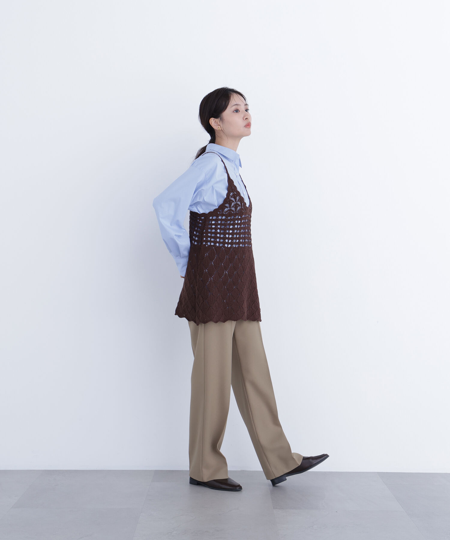  「〈N.〉カギアミニットキャミソール」|ニット・セーター|