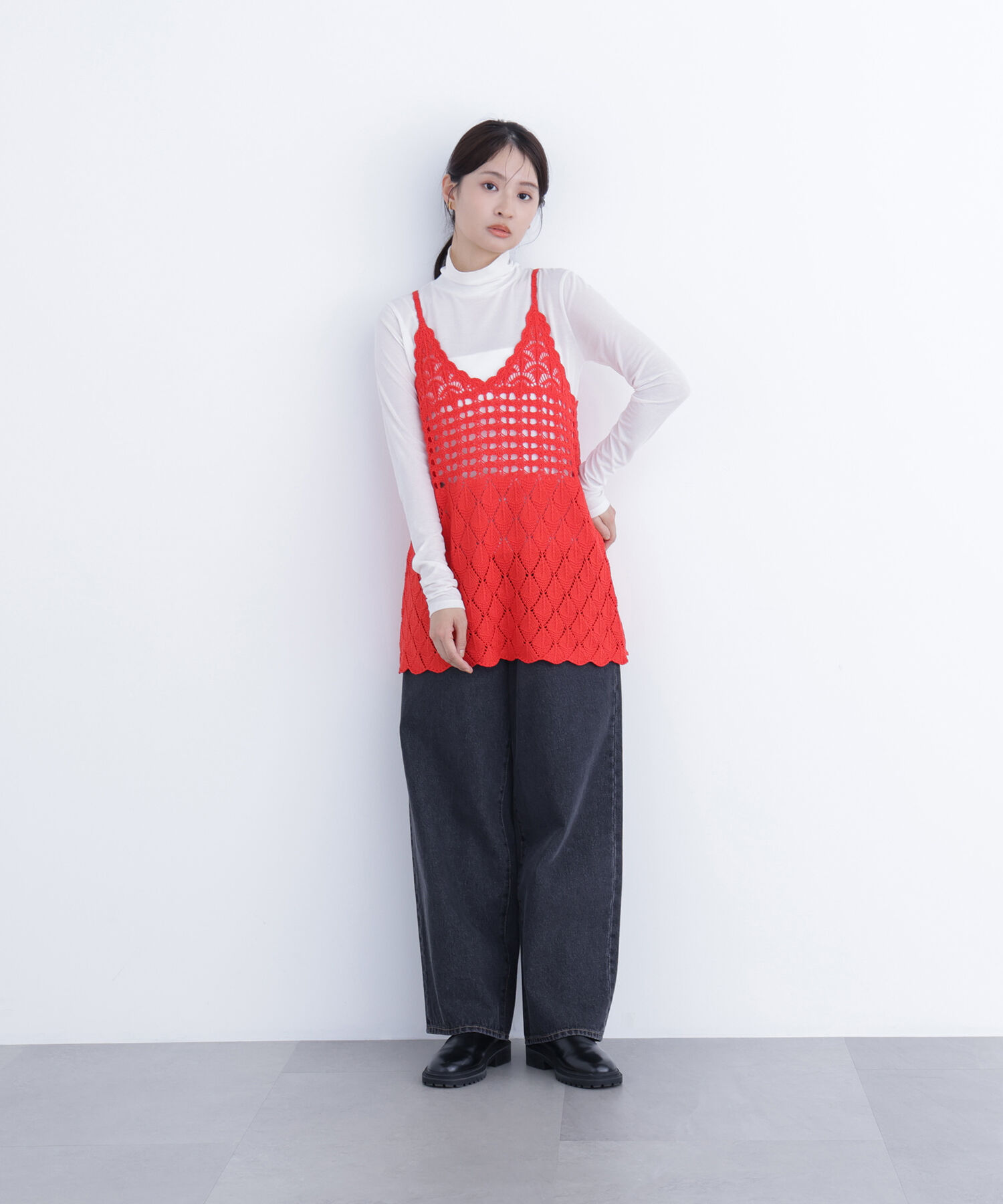  「〈N.〉カギアミニットキャミソール」|ニット・セーター|