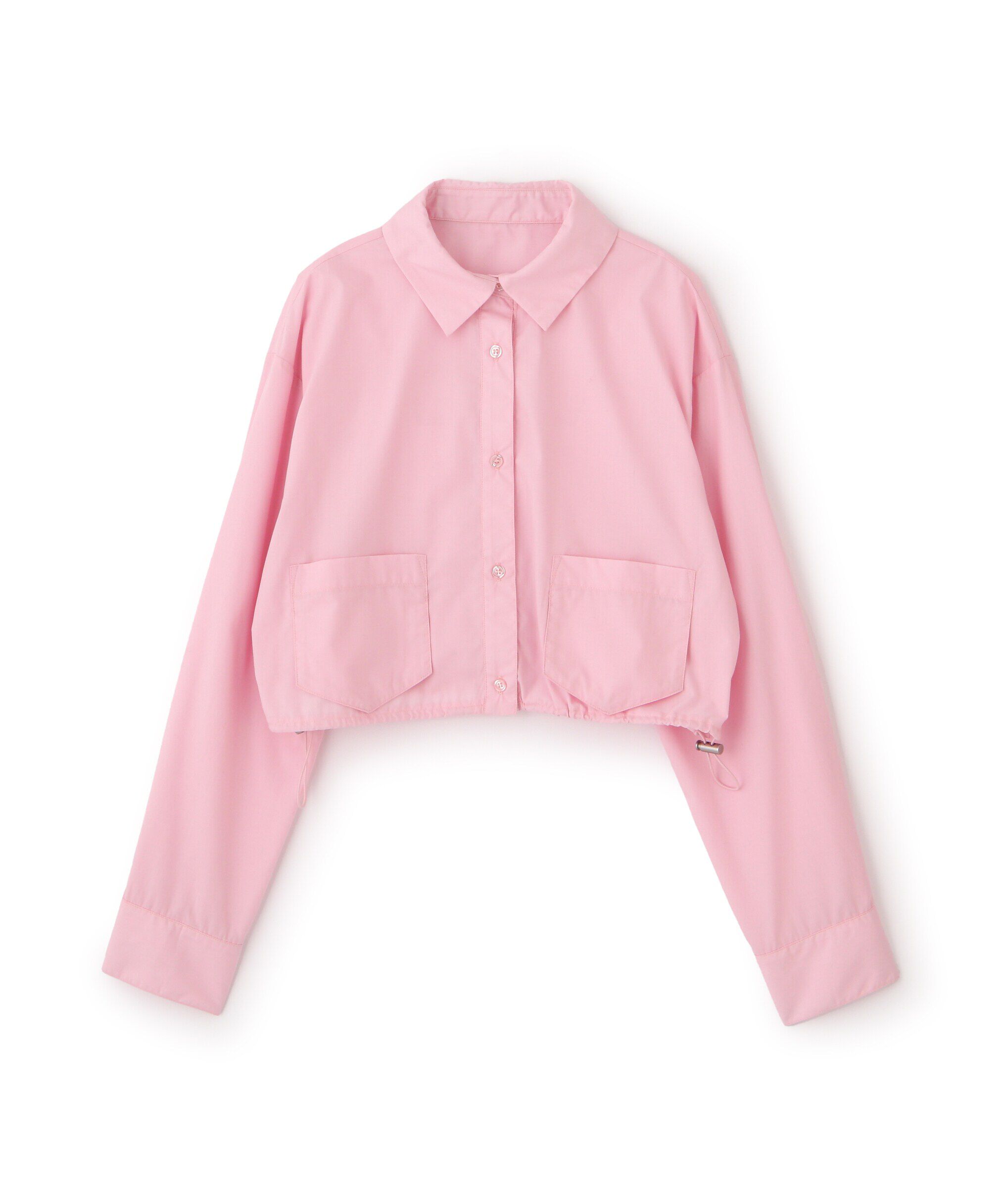  「裾ドロストショート丈シャツ」|シャツ・ブラウス|