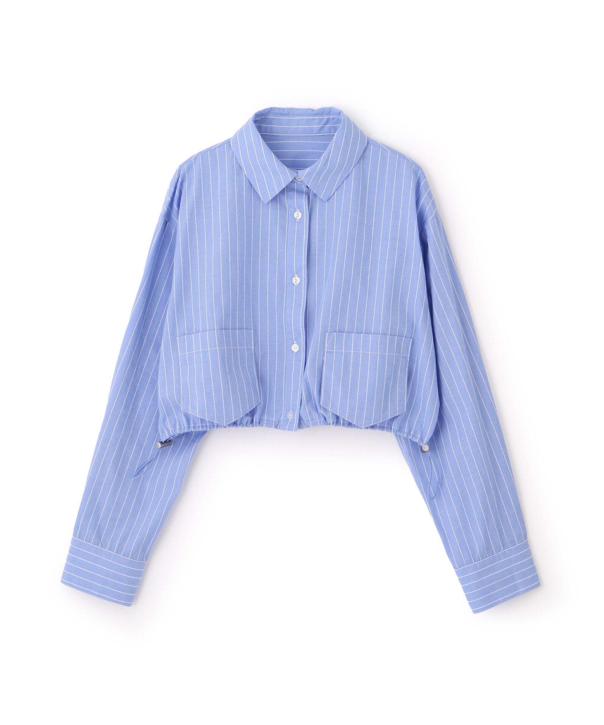  「裾ドロストショート丈シャツ」|シャツ・ブラウス|