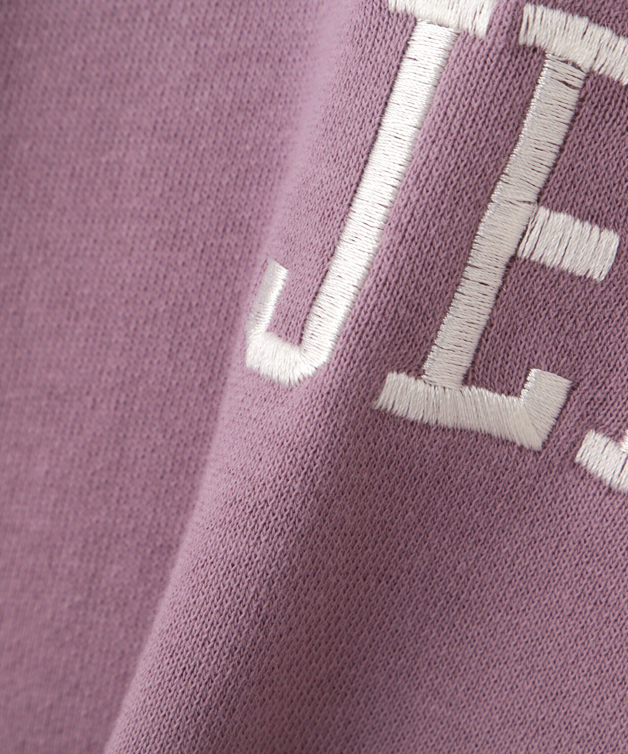  「カレッジロゴショート丈スウェット」|Tシャツ・カットソー|