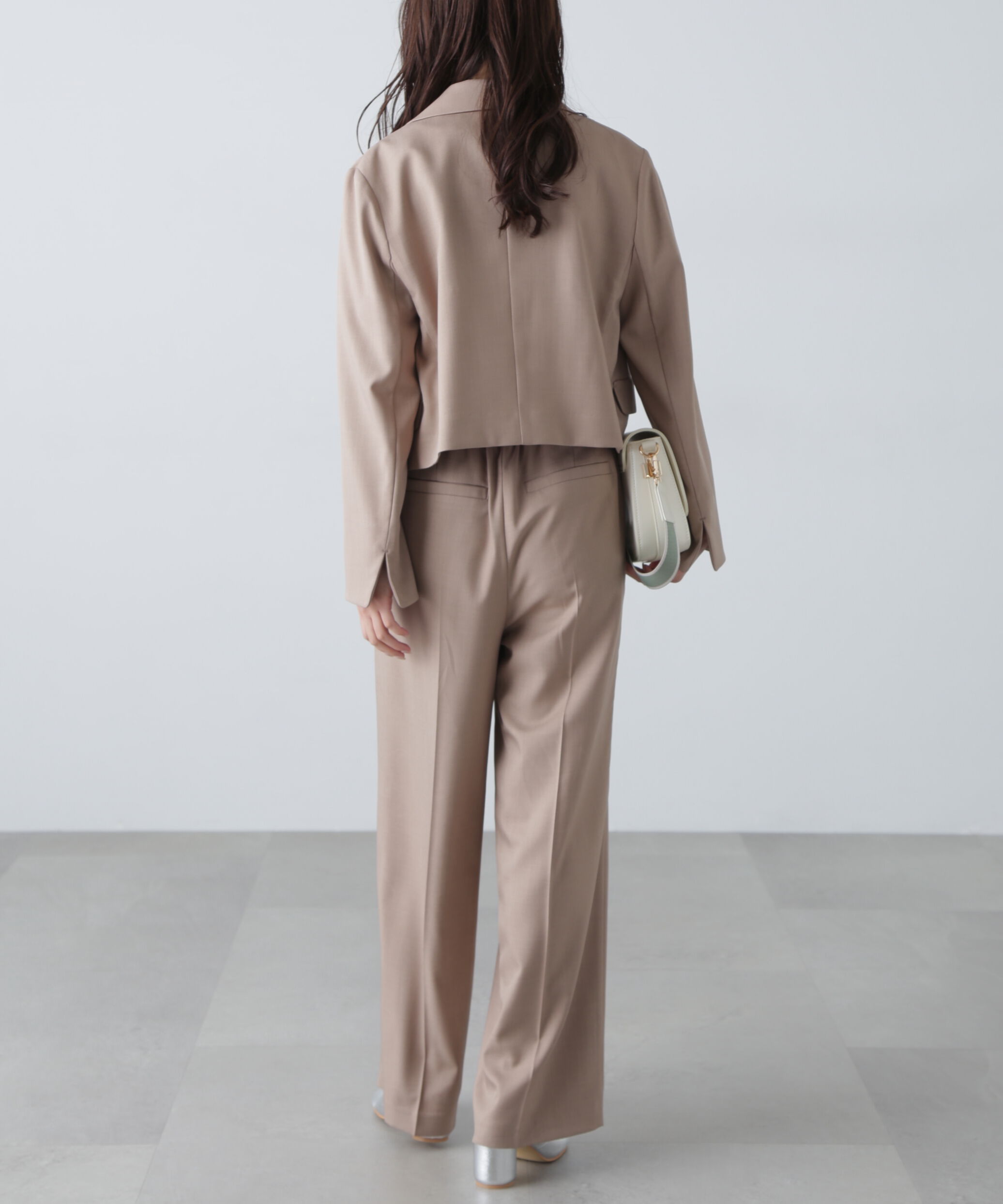  「梳毛調合繊タックワイドパンツ」|その他|