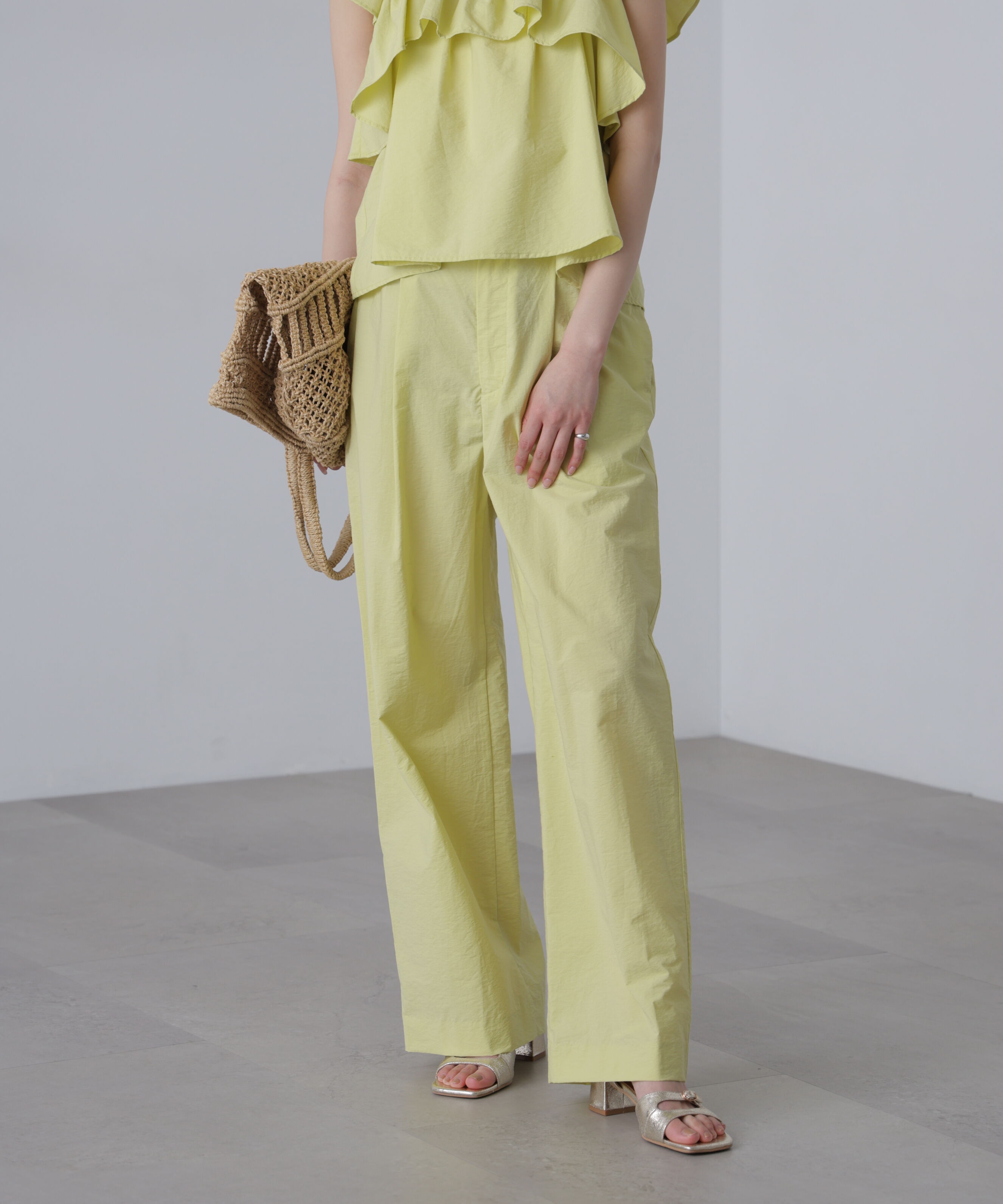  「〈セットアップ対応〉ワッシャーセミワイドパンツ」|その他|