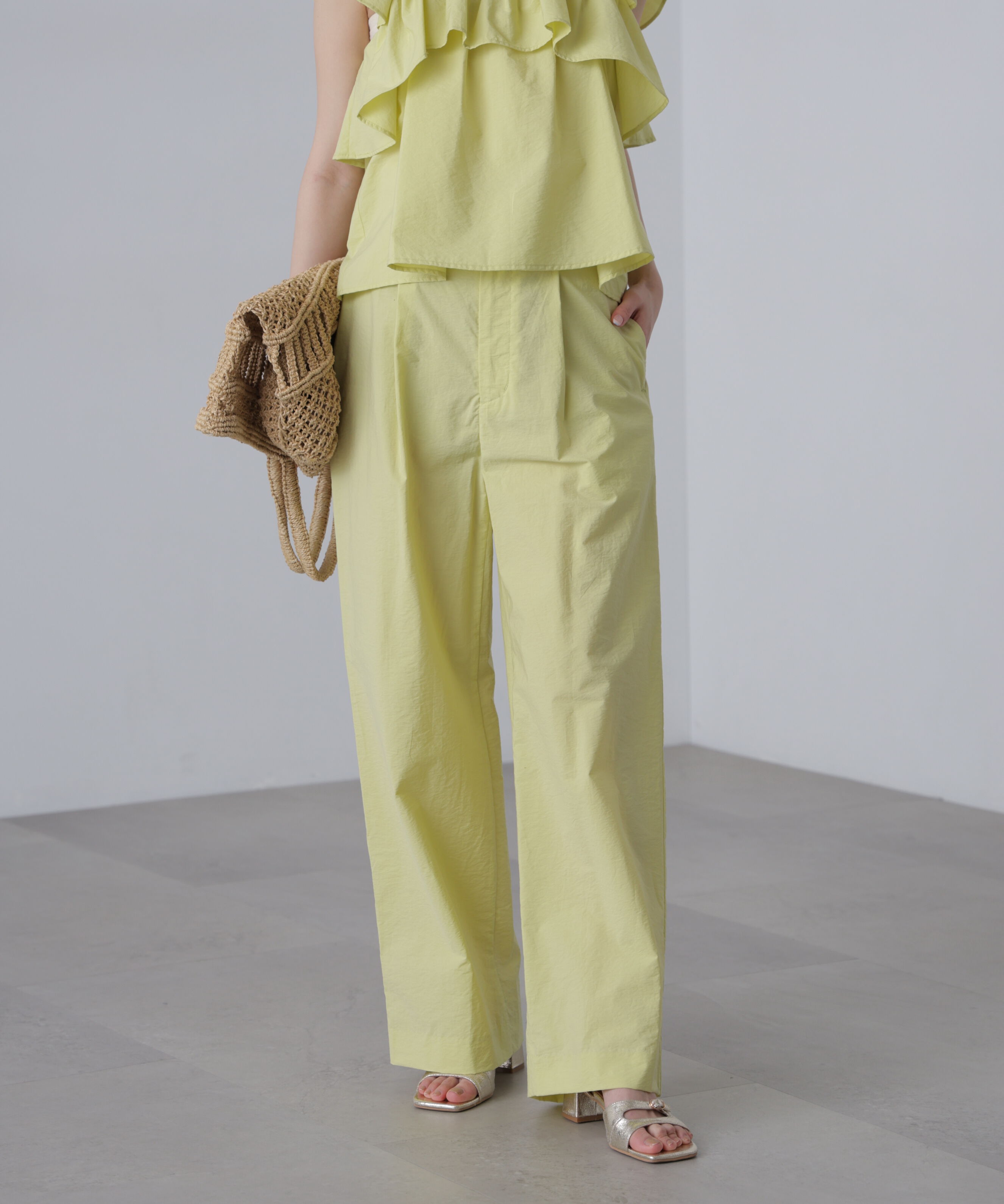  「〈セットアップ対応〉ワッシャーセミワイドパンツ」|その他|