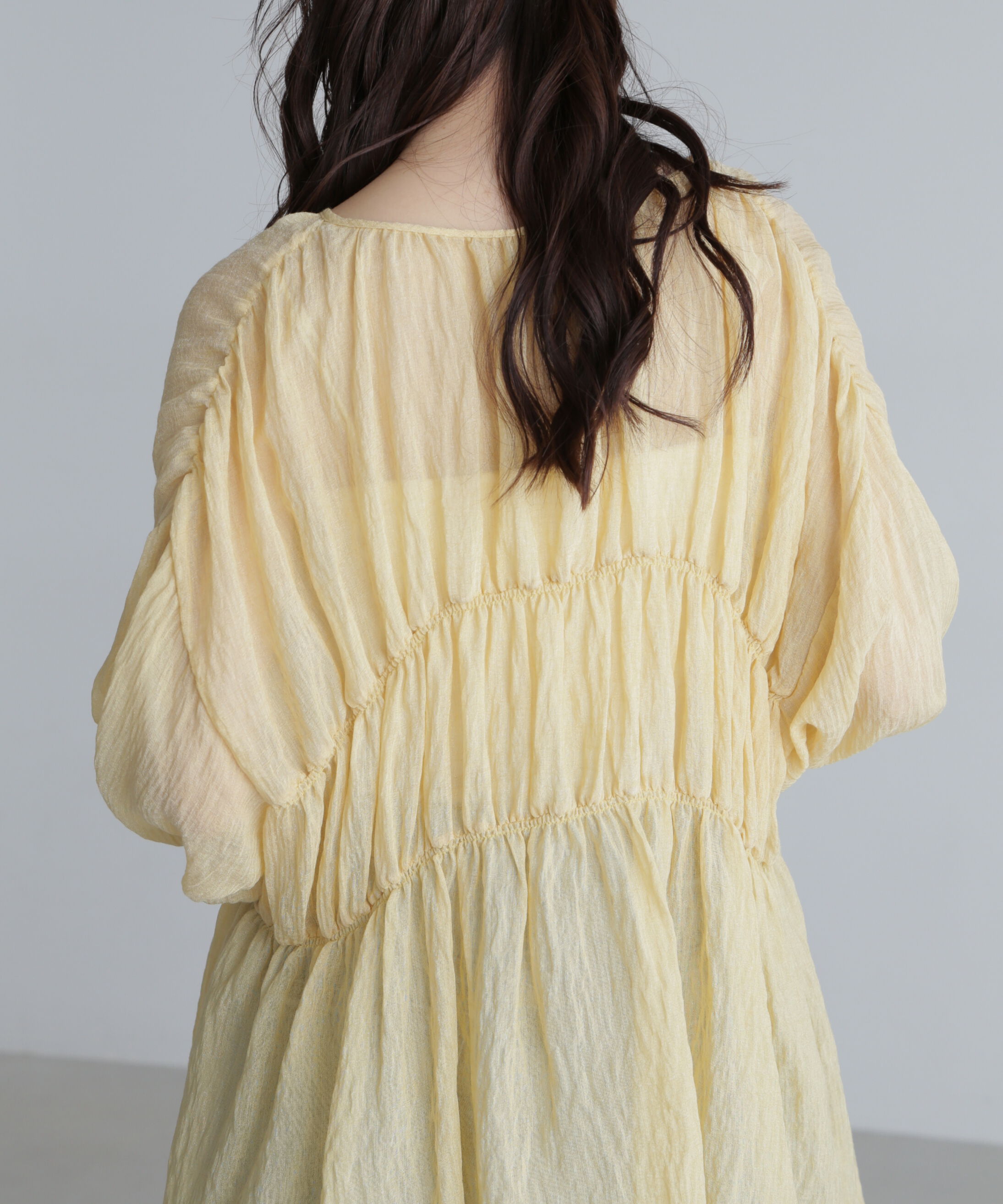  「シャーリングドロストチュニックブラウス」|シャツ・ブラウス|