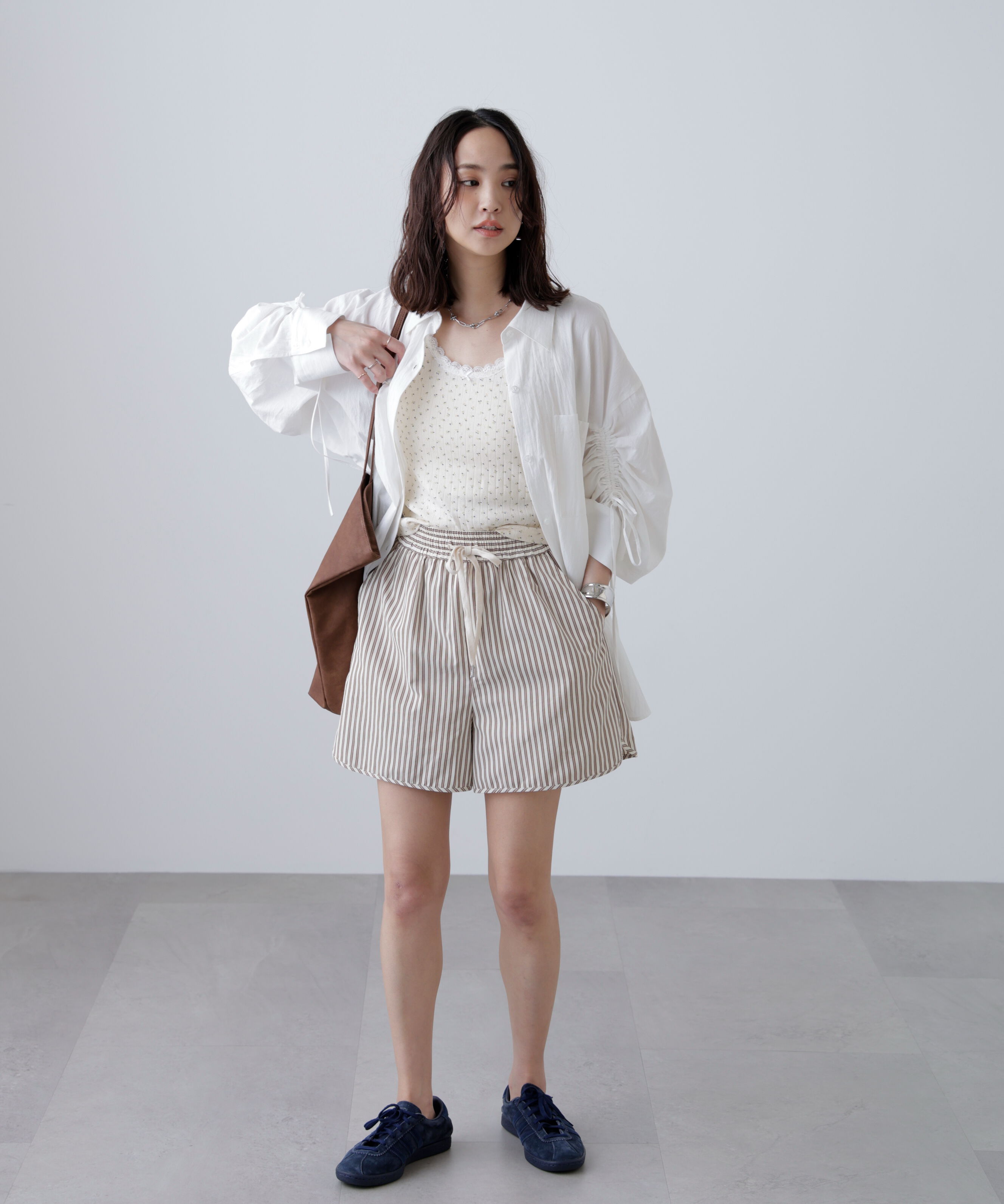  「〈セットアップ対応〉ストライプショートパンツ」|その他|