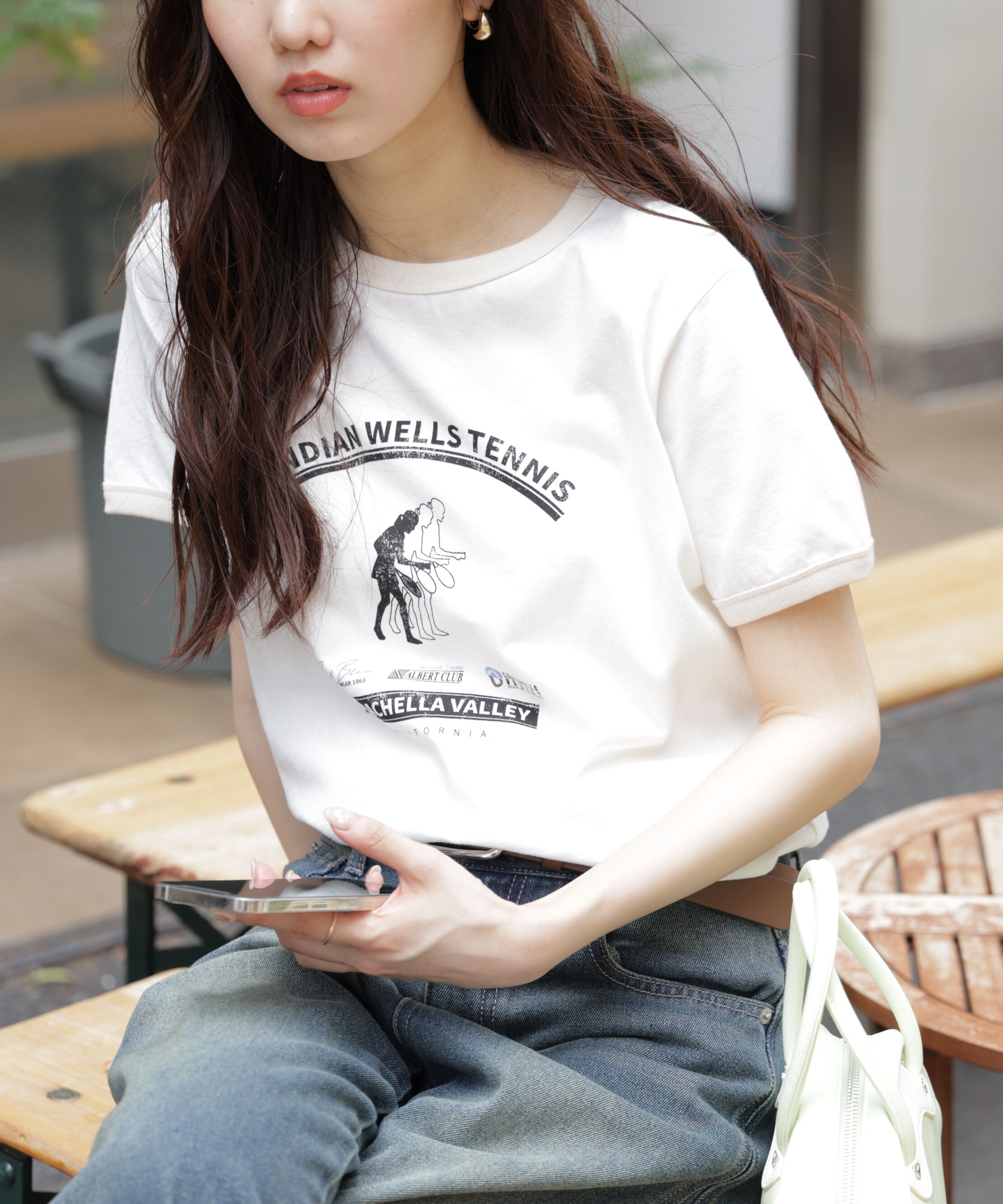  「レトロスポーツプリントTシャツ」|Tシャツ・カットソー|