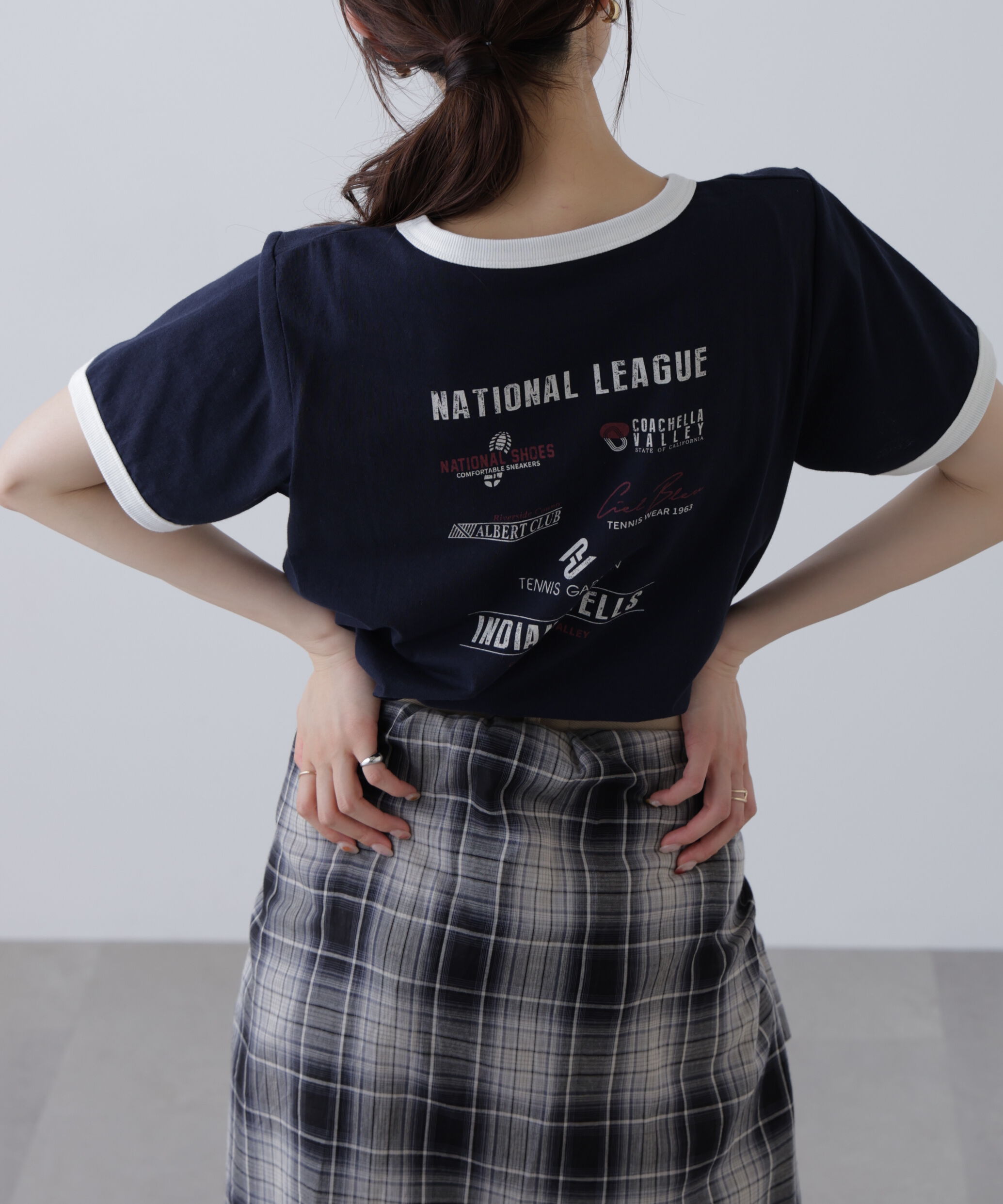  「レトロスポーツプリントTシャツ」|Tシャツ・カットソー|