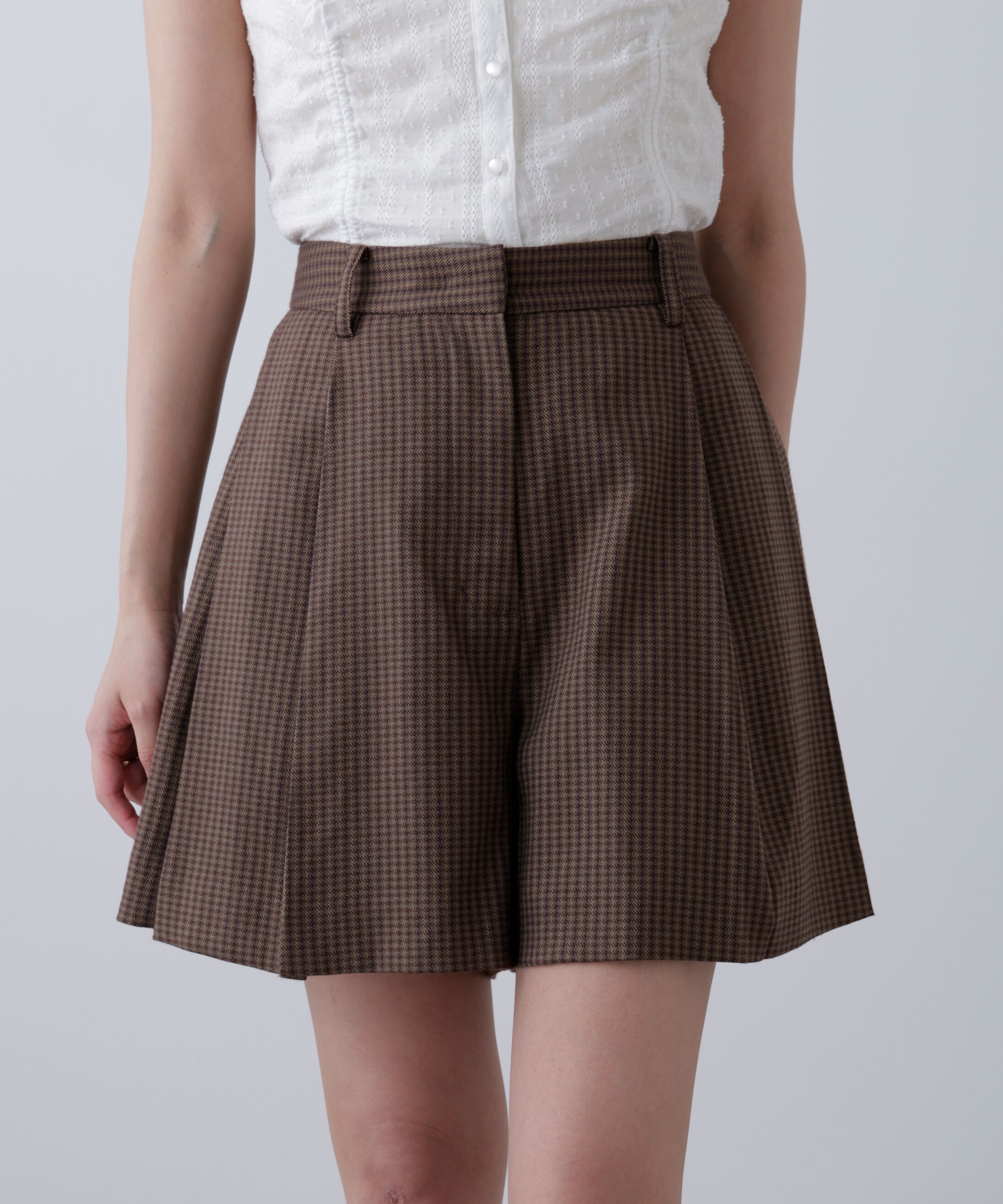  「〈セットアップ対応〉ツータックキュロットパンツ」|その他|