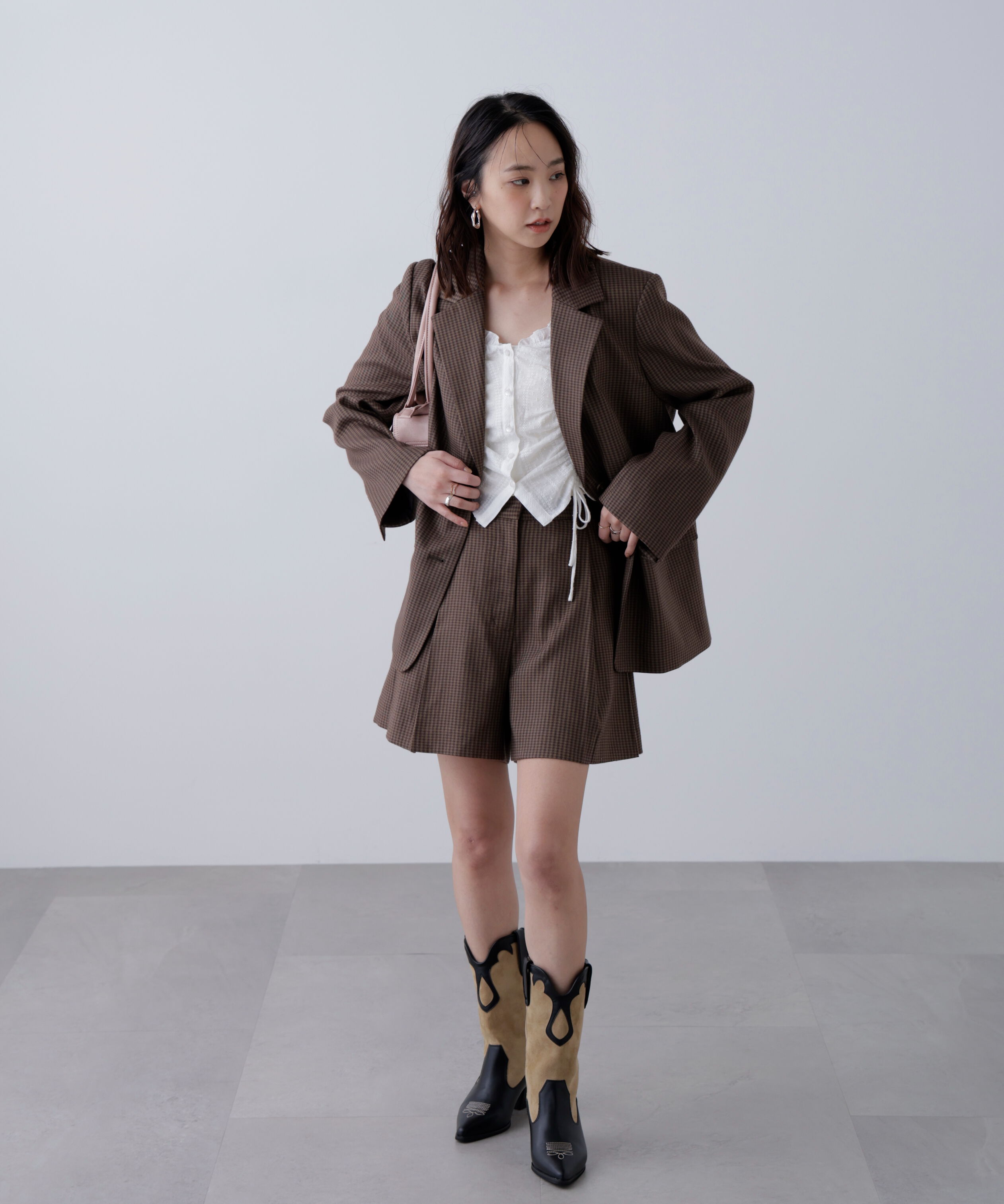  「〈セットアップ対応〉ツータックキュロットパンツ」|その他|