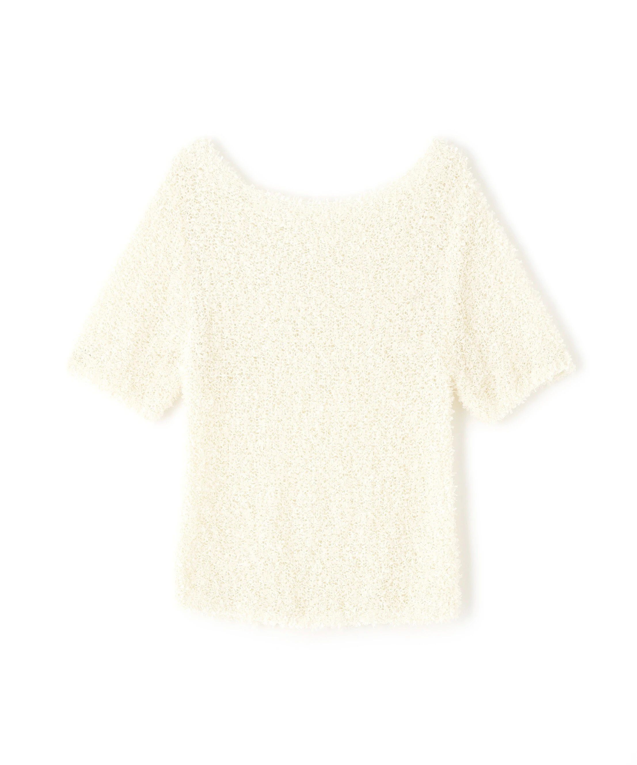  「チョウチョヤーン半袖ニット」|ニット・セーター|