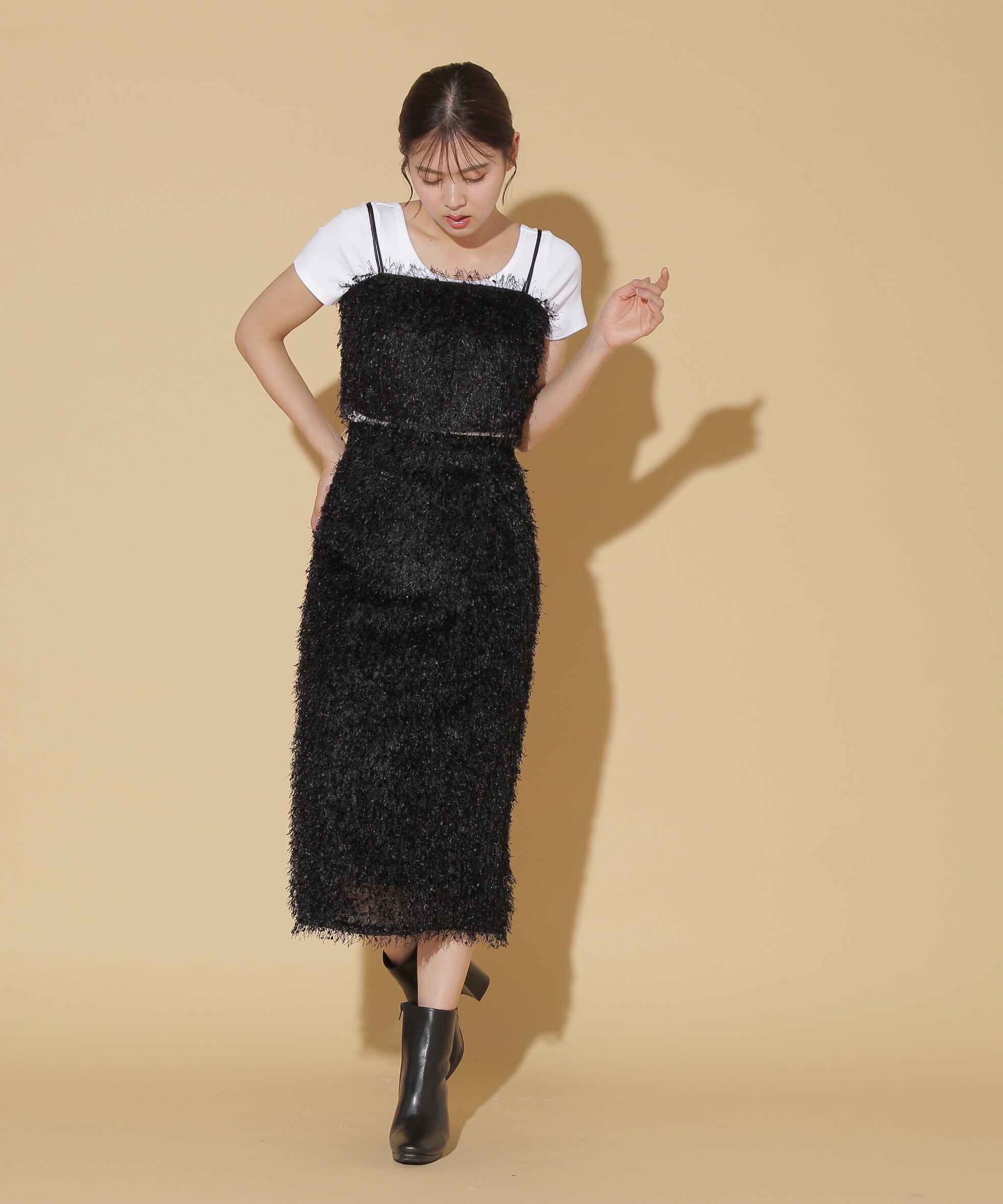  「ストレッチファンシーヤーンビスチェ」|シャツ・ブラウス|