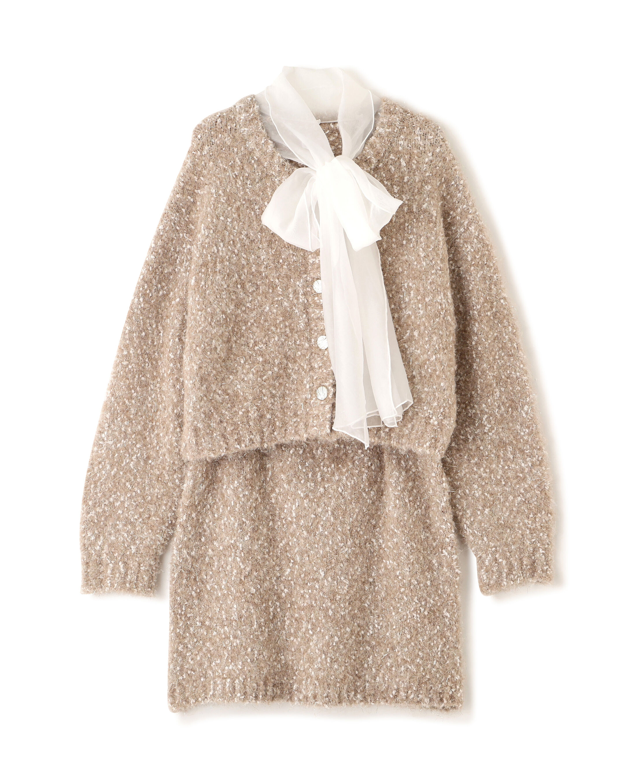 PROPORTION BODY DRESSING「《EDIT COLOGNE》サイドリボンニットSETUP」|ワンピース|