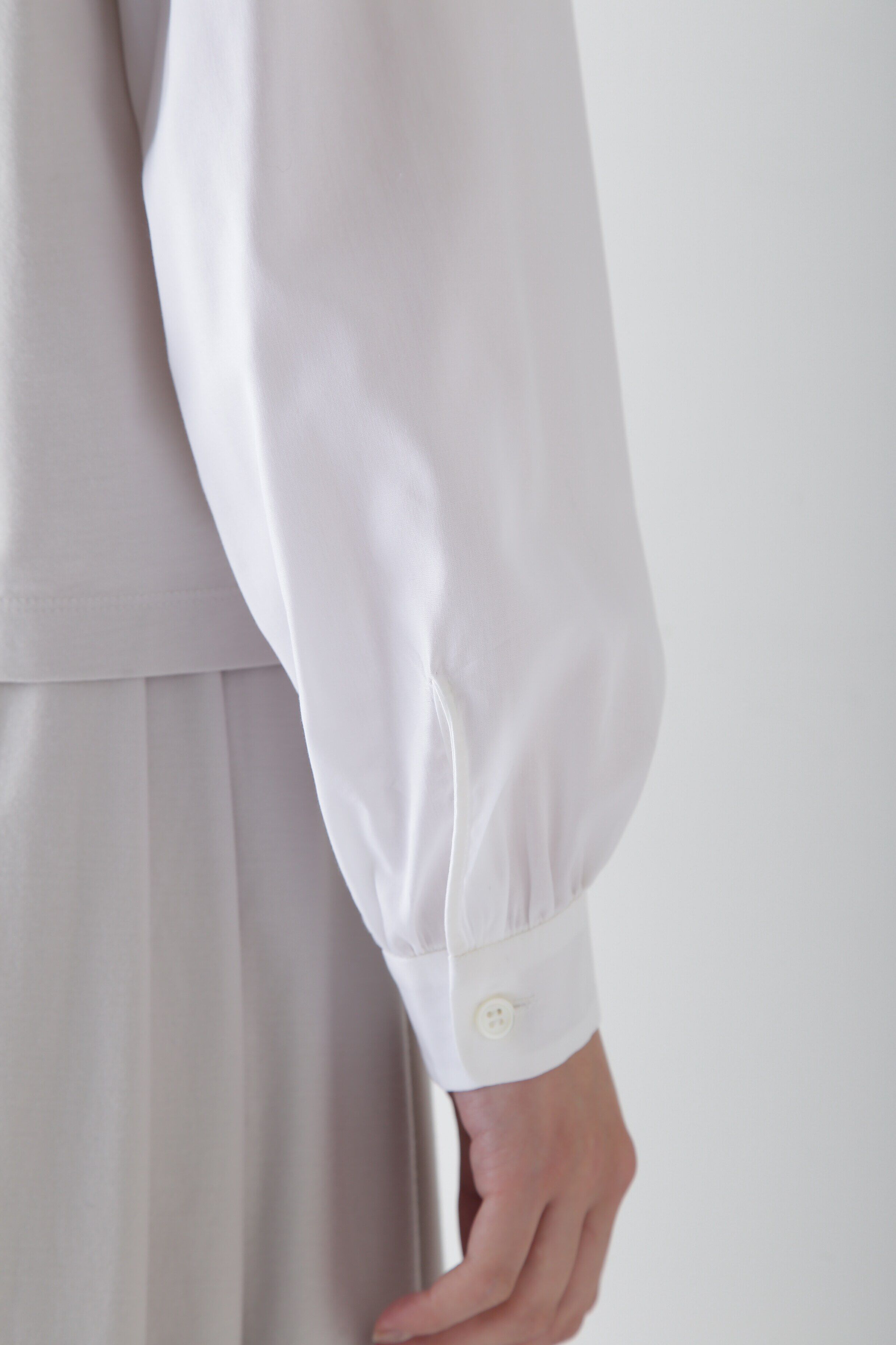  「◆布帛ドッキングプレーティングジャージープルオーバー」|Tシャツ・カットソー|