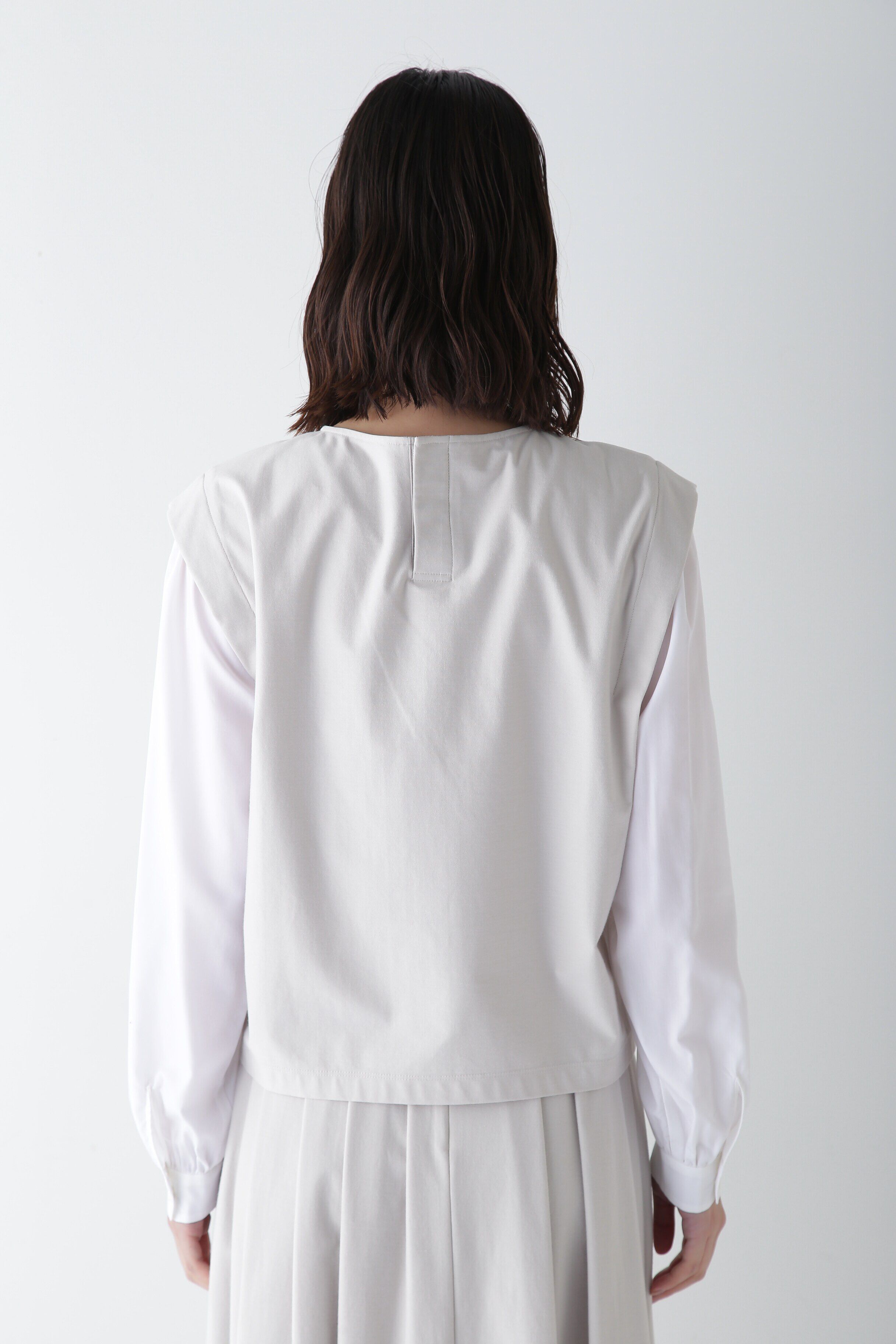  「◆布帛ドッキングプレーティングジャージープルオーバー」|Tシャツ・カットソー|