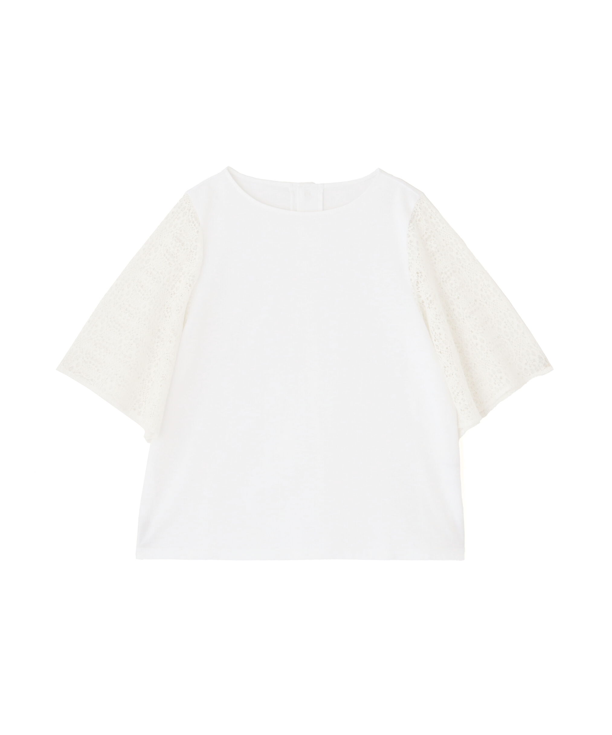  「◆ラッセルレースドッキングカットソープルオーバー」|Tシャツ・カットソー|