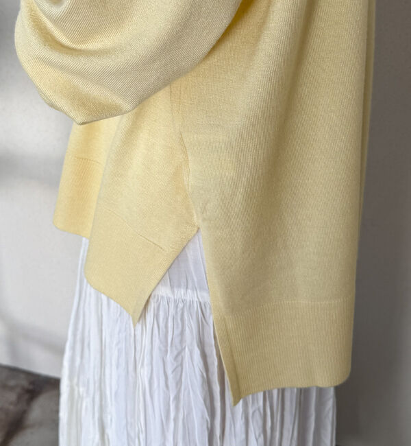 Doux archives「ハイネックサイドスリットニットプルオーバー」|ニット・セーター|