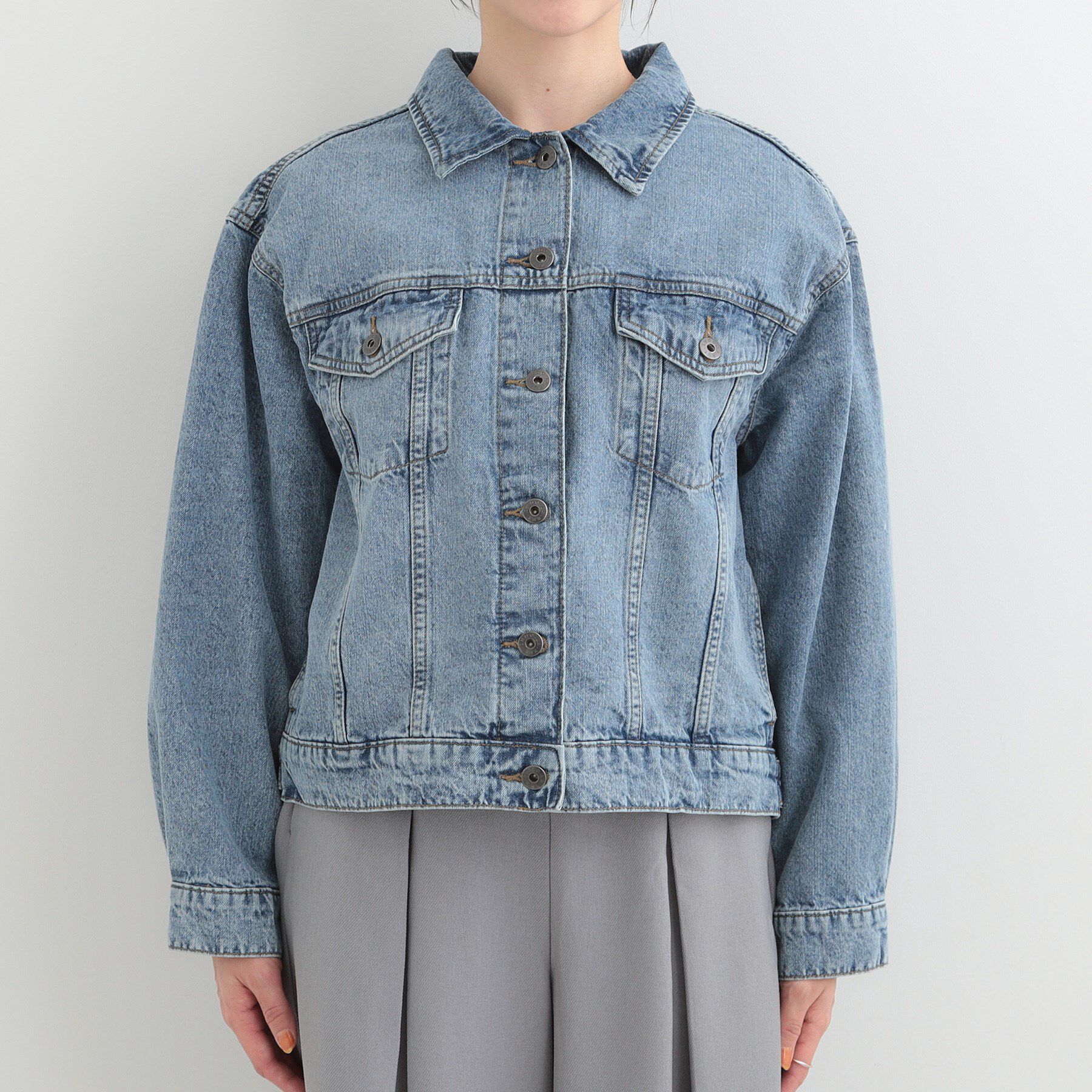 SHOO･LA･RUE「【SHOO・LA・RUE DENIM】ゆったりシルエットで大人カジュアル  ゆるGジャン」|デニムジャケット|