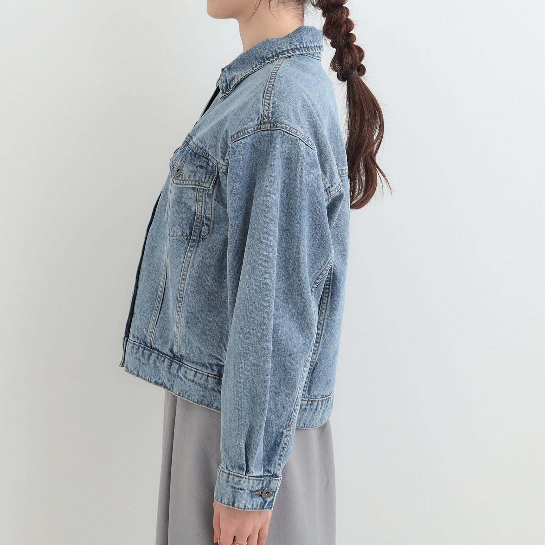 SHOO･LA･RUE「【SHOO・LA・RUE DENIM】ゆったりシルエットで大人カジュアル  ゆるGジャン」|デニムジャケット|