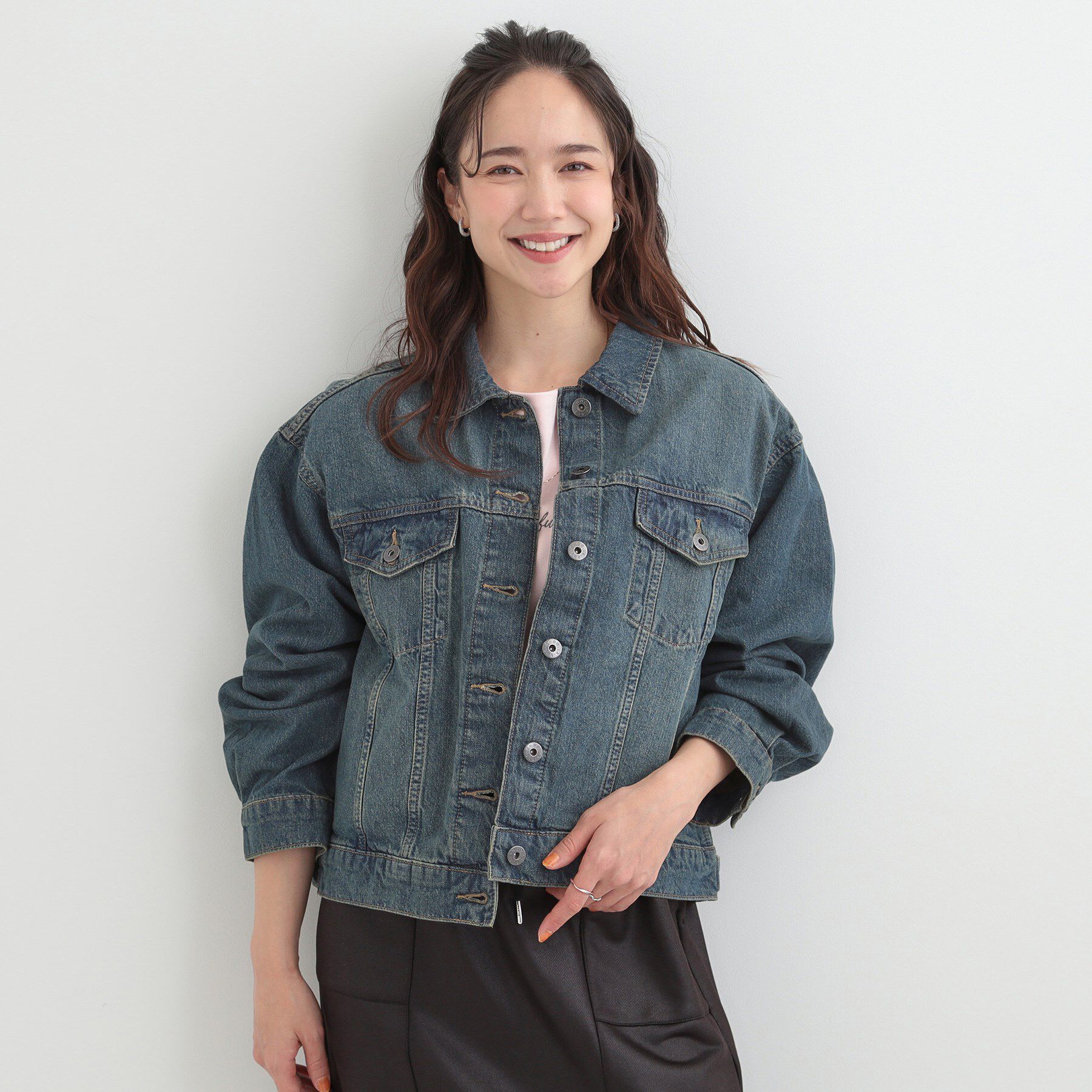 SHOO･LA･RUE「【SHOO・LA・RUE DENIM】ゆったりシルエットで大人カジュアル  ゆるGジャン」|デニムジャケット|