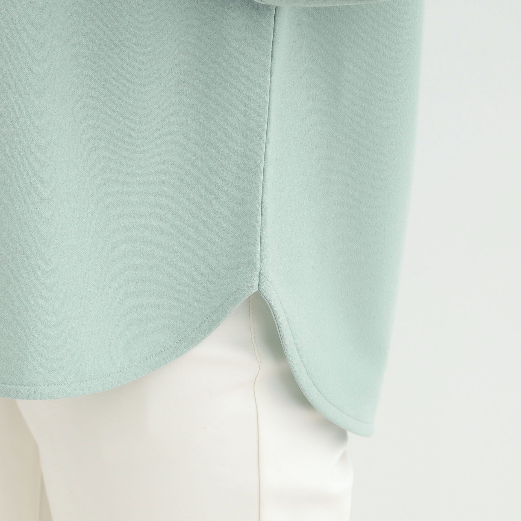 SHOO･LA･RUE「【2点セット/7分袖/S-LL】ランタンスリーブで女性らしい ネックレス付きブラウス」|シャツ・ブラウス|