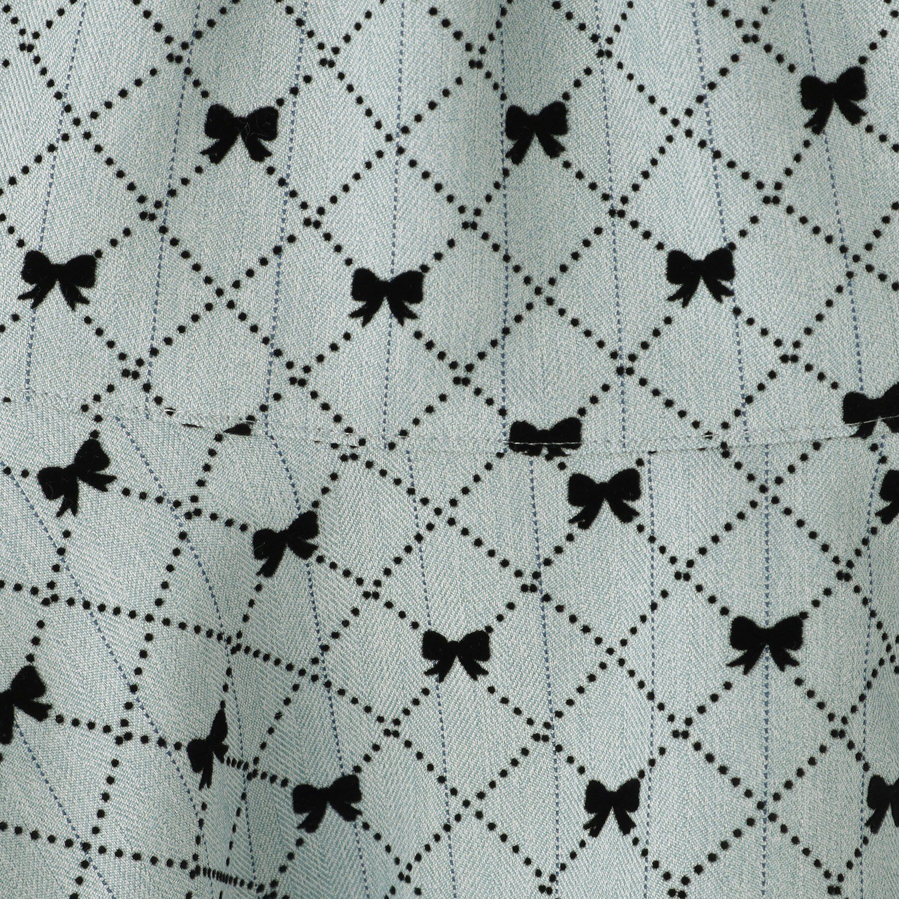 SHOO･LA･RUE「【100-140cm】フロッキーリボンスカート」|スカート|