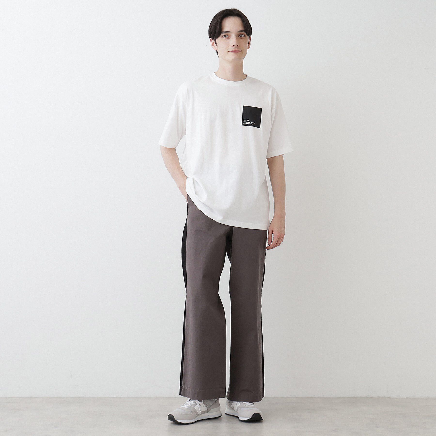 Dessin「【洗える】オーガニックコットンロゴ入り半袖Tシャツ」|Tシャツ・カットソー|