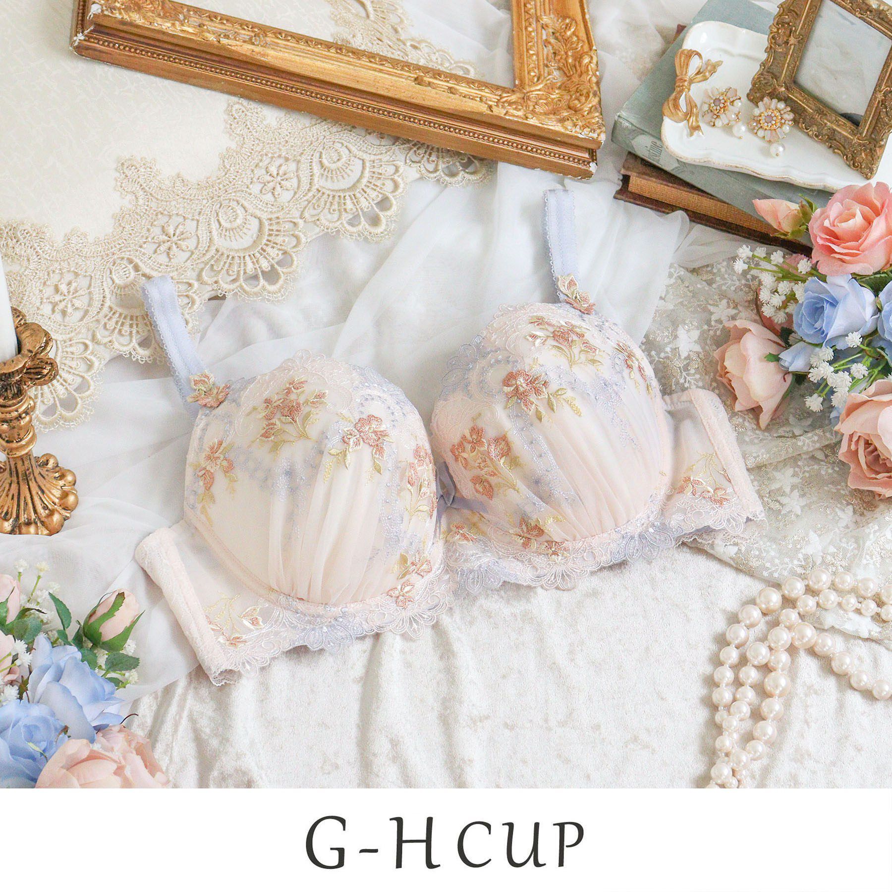 Risa Magli「アリーシャ ブラジャー (G-H) ＜S Make Type＞」|インナー|ピンクベージュ(05