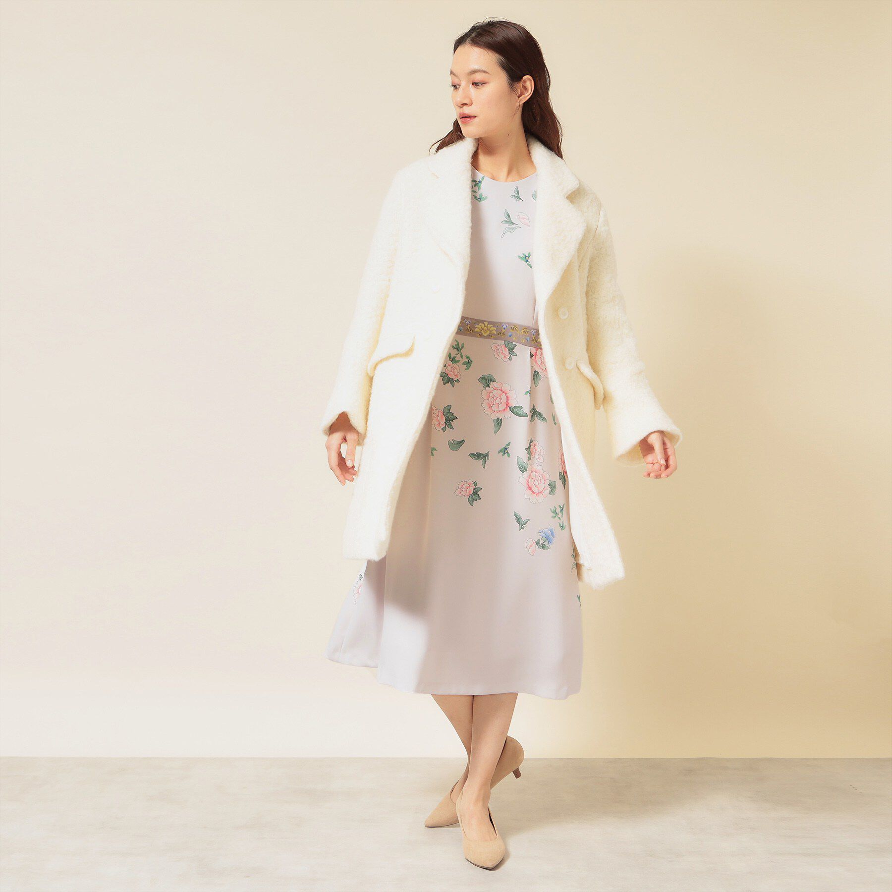 SunaUna「【co creation and yours／SS～L】オリエンタルプリントワンピース」|ワンピース|