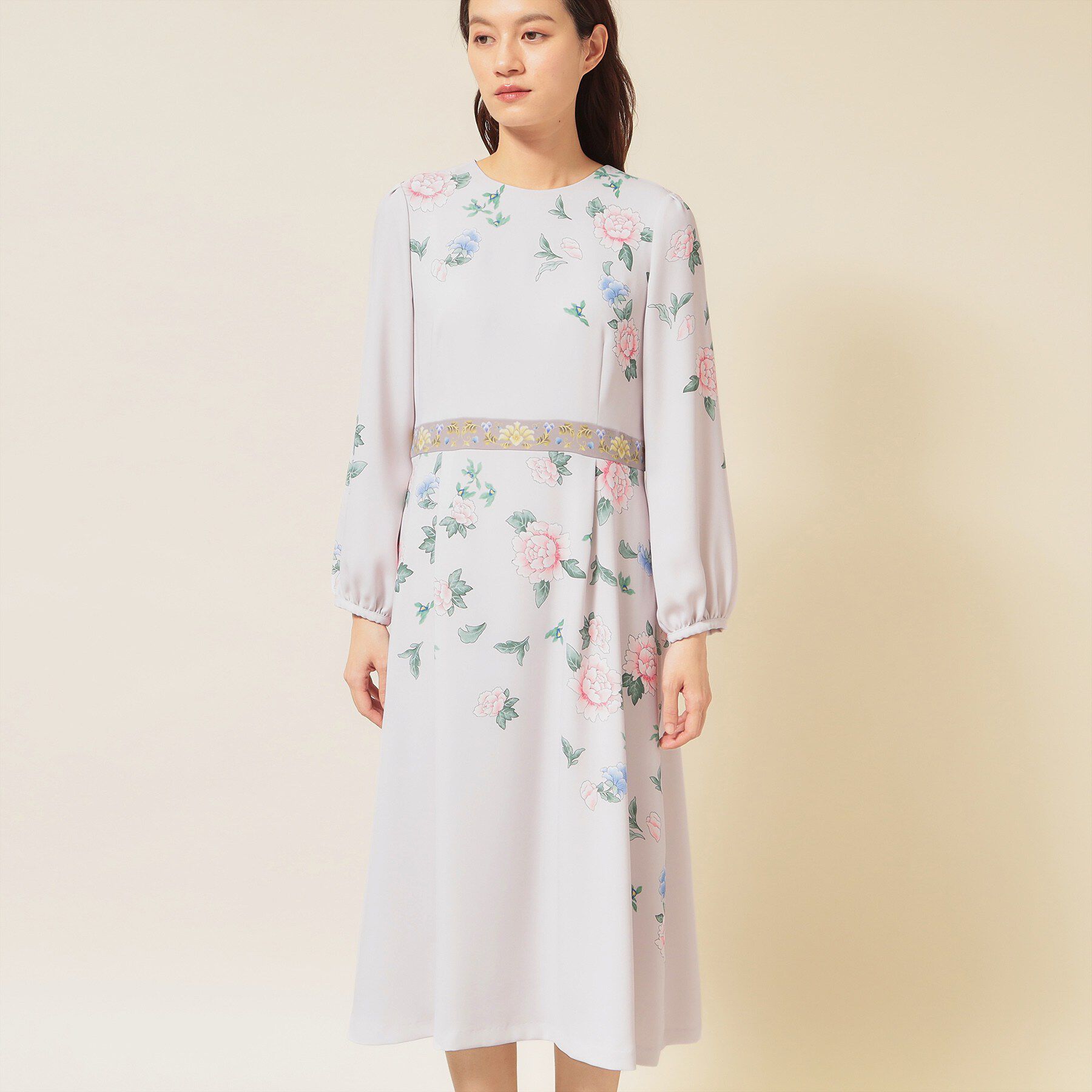 SunaUna「【co creation and yours／SS～L】オリエンタルプリントワンピース」|ワンピース|