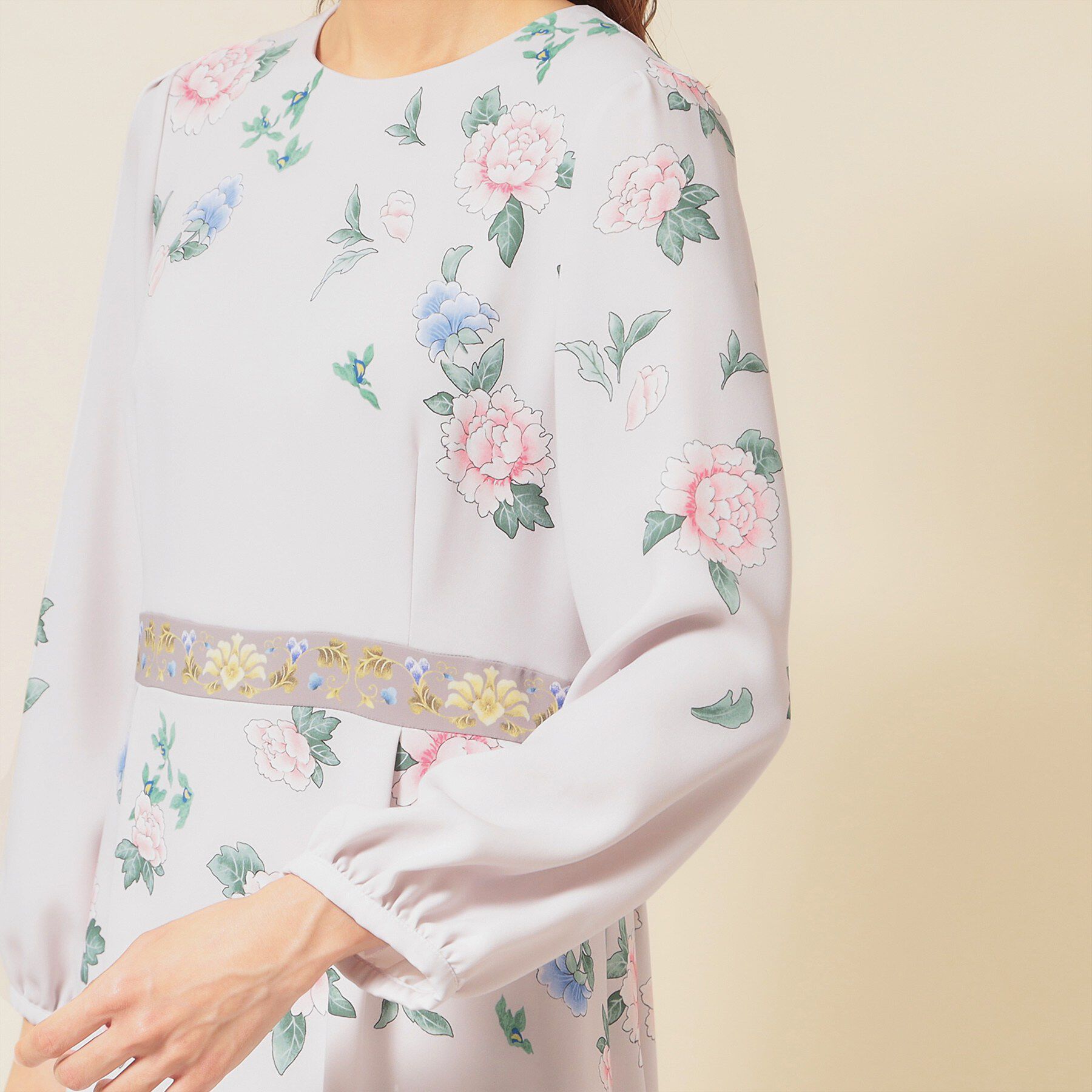 SunaUna「【co creation and yours／SS～L】オリエンタルプリントワンピース」|ワンピース|