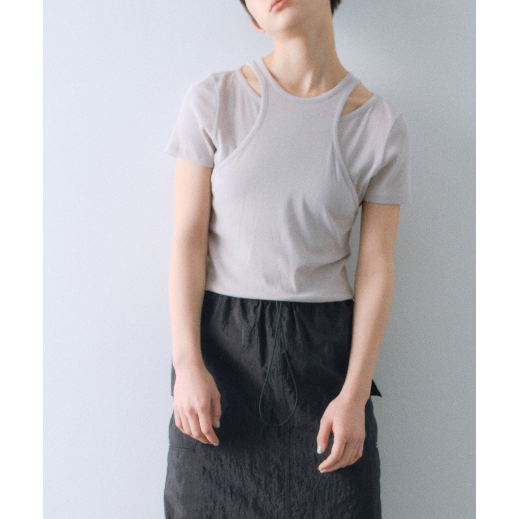 CODE A「layered mini tee」|Tシャツ・カットソー|