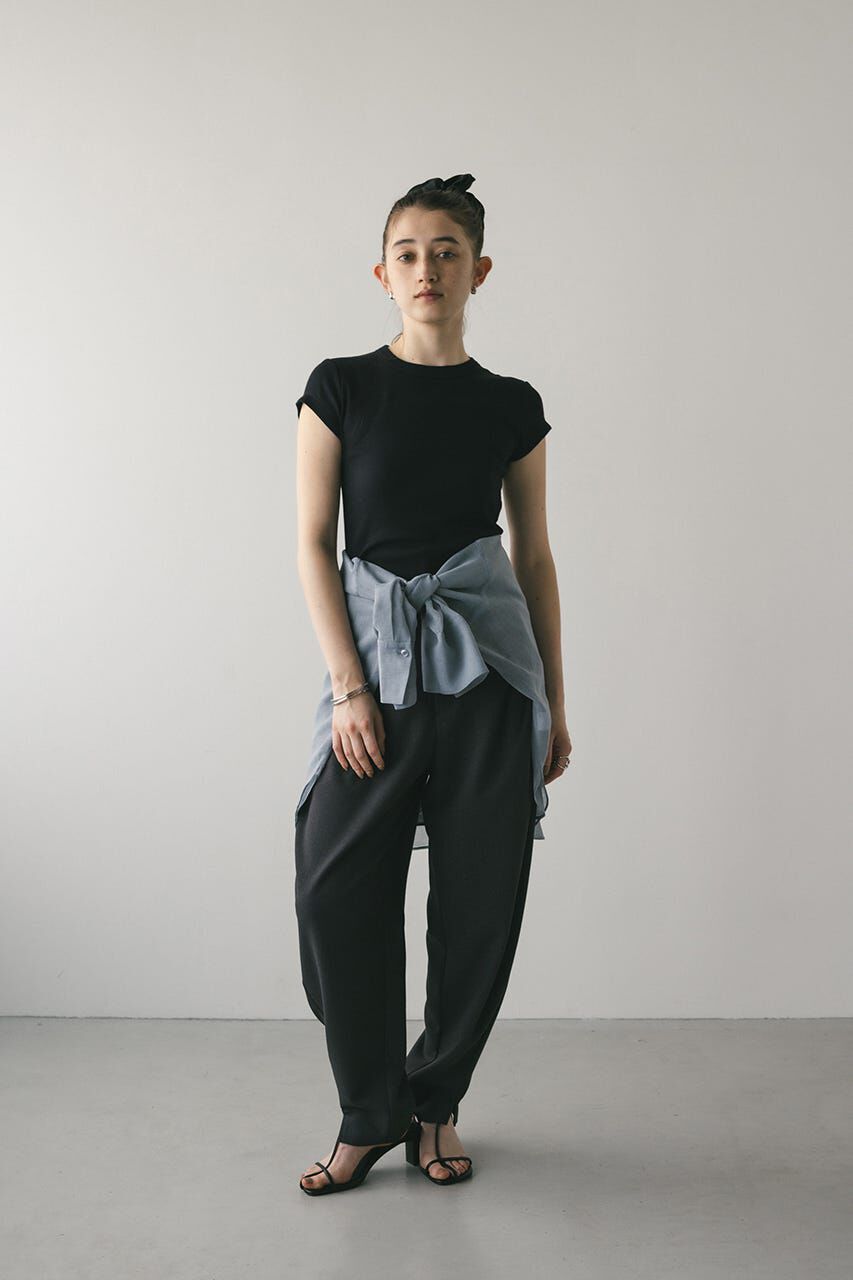 STYLEMIXER「ヘムラウンドフレンチスリーブT」|Tシャツ・カットソー|