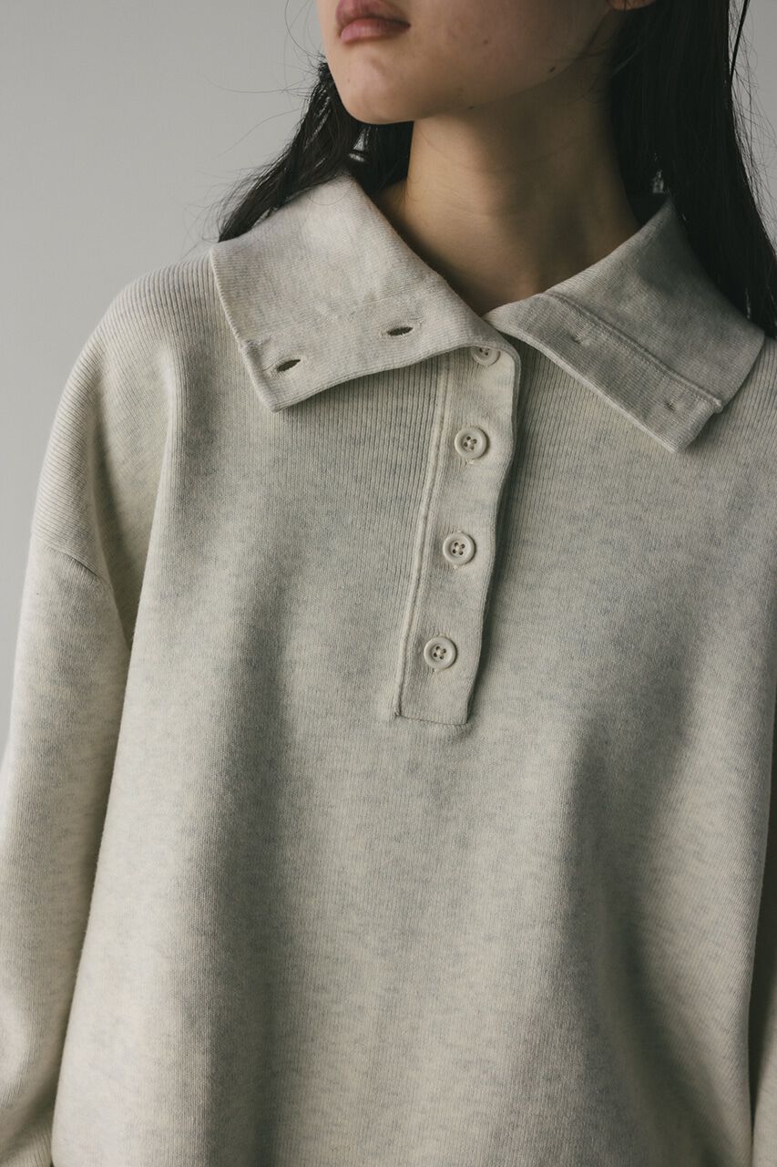 STYLEMIXER「フロントボタンスウェットニット」|ニット・セーター|