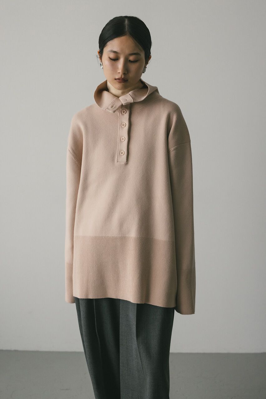 STYLEMIXER「フロントボタンスウェットニット」|ニット・セーター|