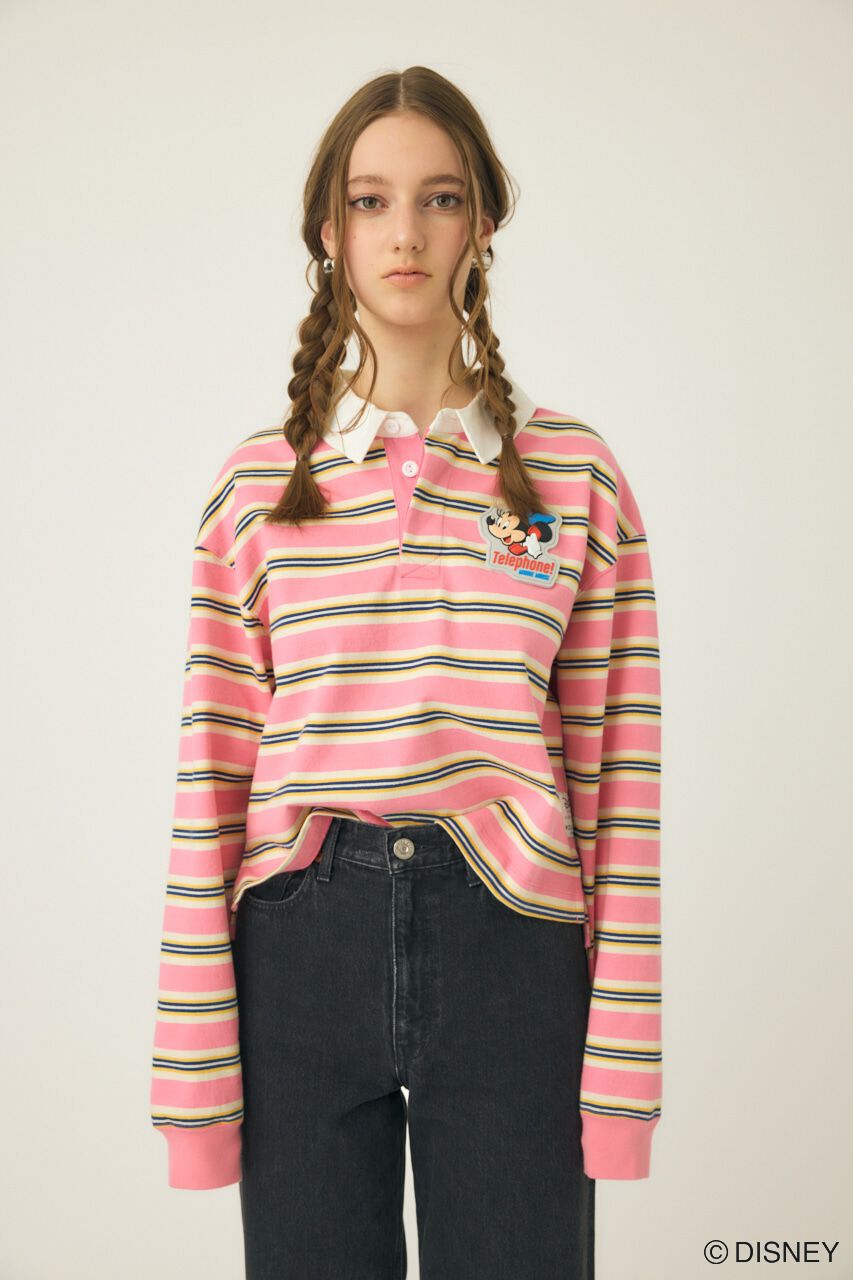 MOUSSY「MD TELEPHONE LS ポロ / MINNIE」|パーカー|