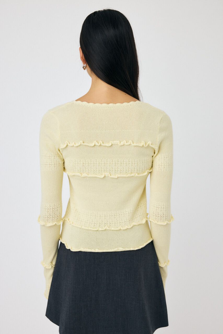 MOUSSY「BOW DESIGN ニットトップス」|ニット・セーター|