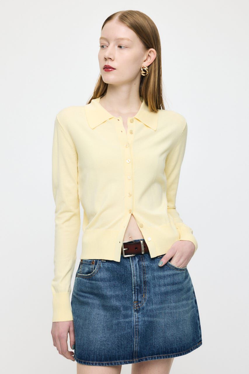 MOUSSY「HIGH GAUGE KNIT シャツ」|シャツ・ブラウス|