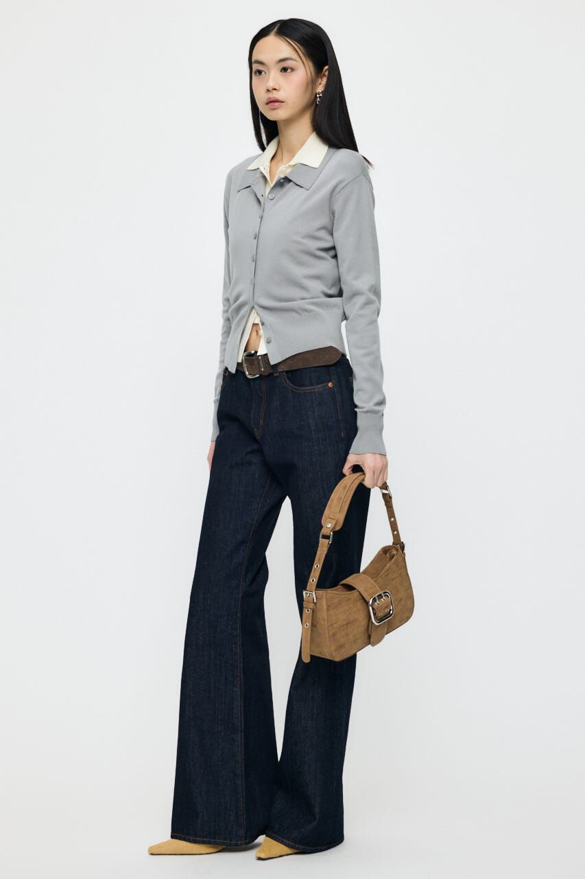 MOUSSY「HIGH GAUGE KNIT シャツ」|シャツ・ブラウス|