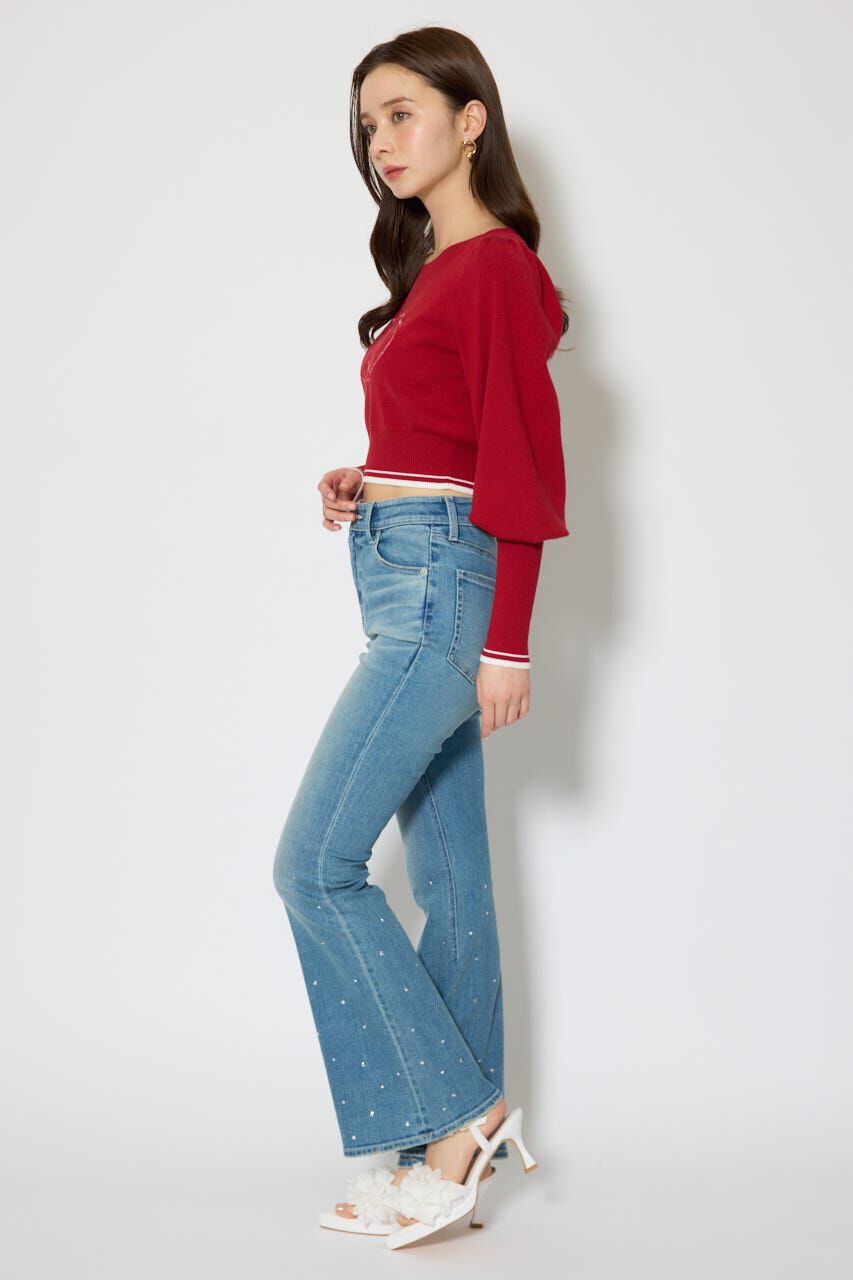 rienda「ロゴニットトップス」|ニット・セーター|