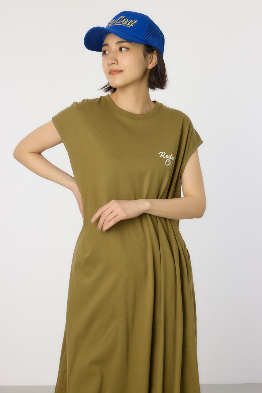 RODEO CROWNS「配色ステッチノースリーブワンピース」|ワンピース|