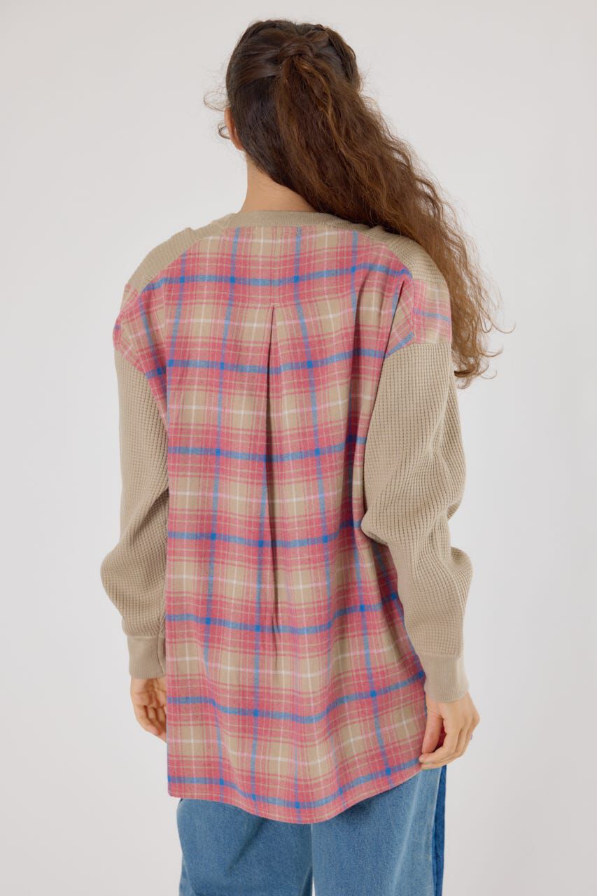 RODEO CROWNS「チェックドッキングトップス」|ニット・セーター|