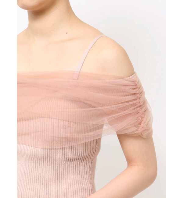 RESEXXY「シアーコンビオフショルニット」|ニット・セーター|