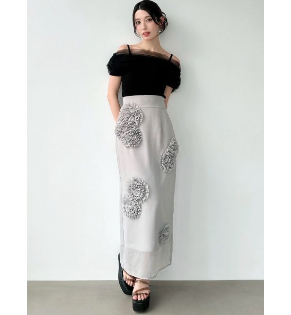 RESEXXY「シアーコンビオフショルニット」|ニット・セーター|