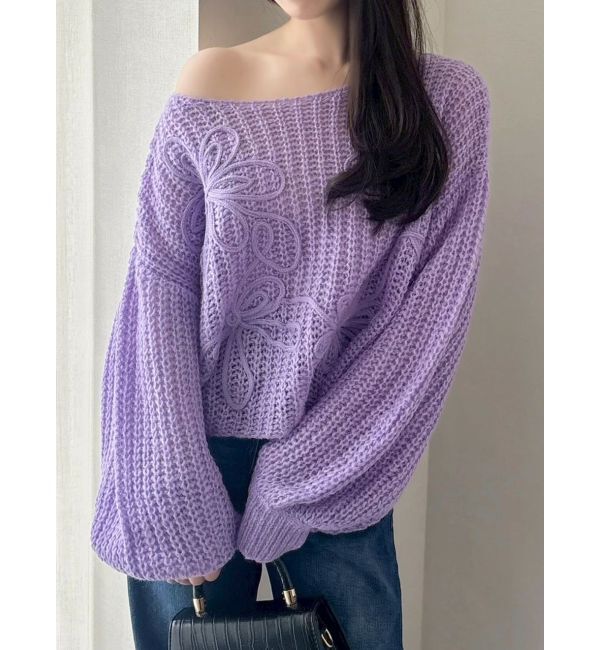 dazzlin「モヘアライクルーズニット」|ニット・セーター|